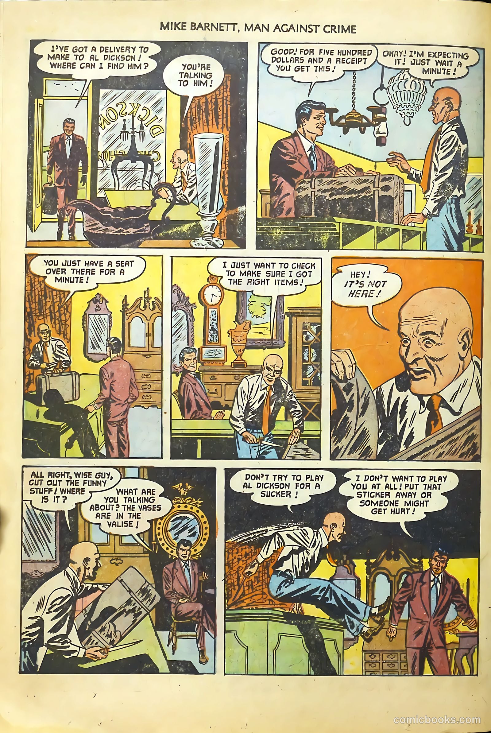 Mike Barnett, Man Against Crime #4 (1952) — page 26 of 36
