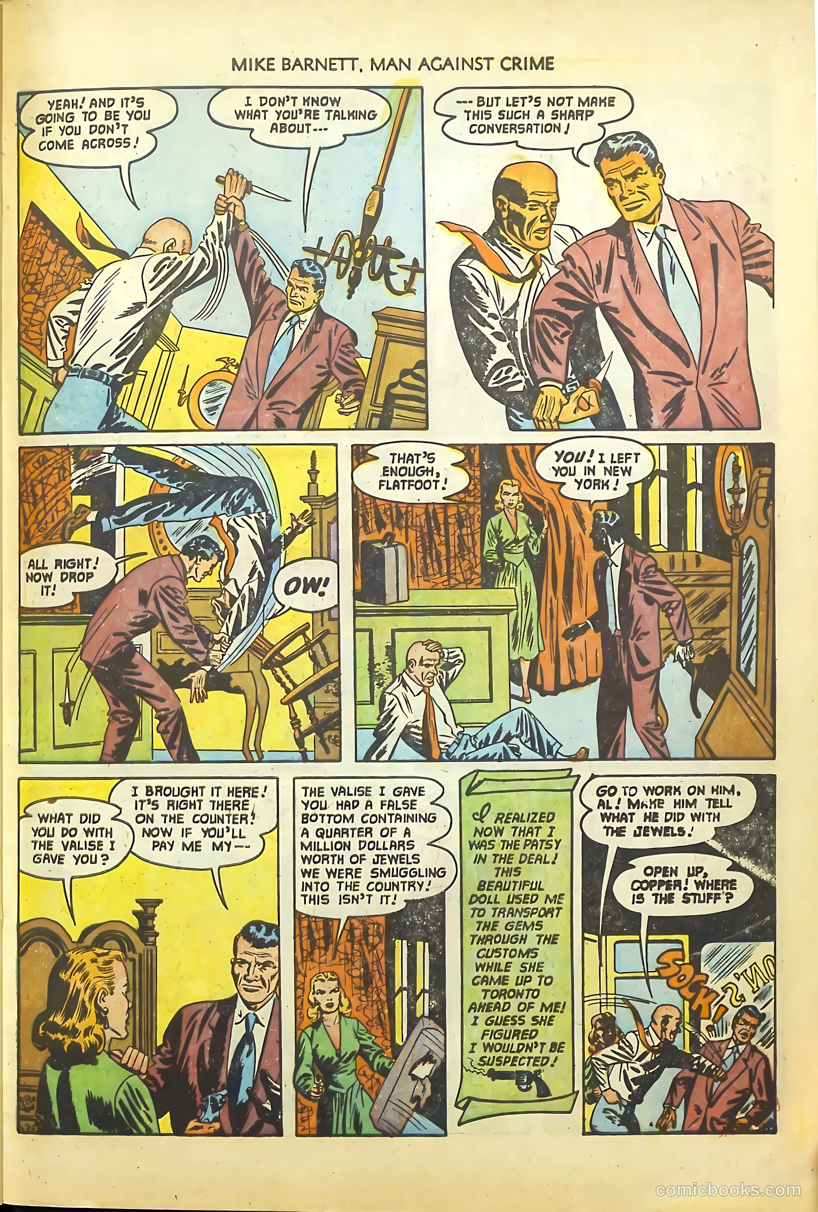Mike Barnett, Man Against Crime #4 (1952) — page 27 of 36