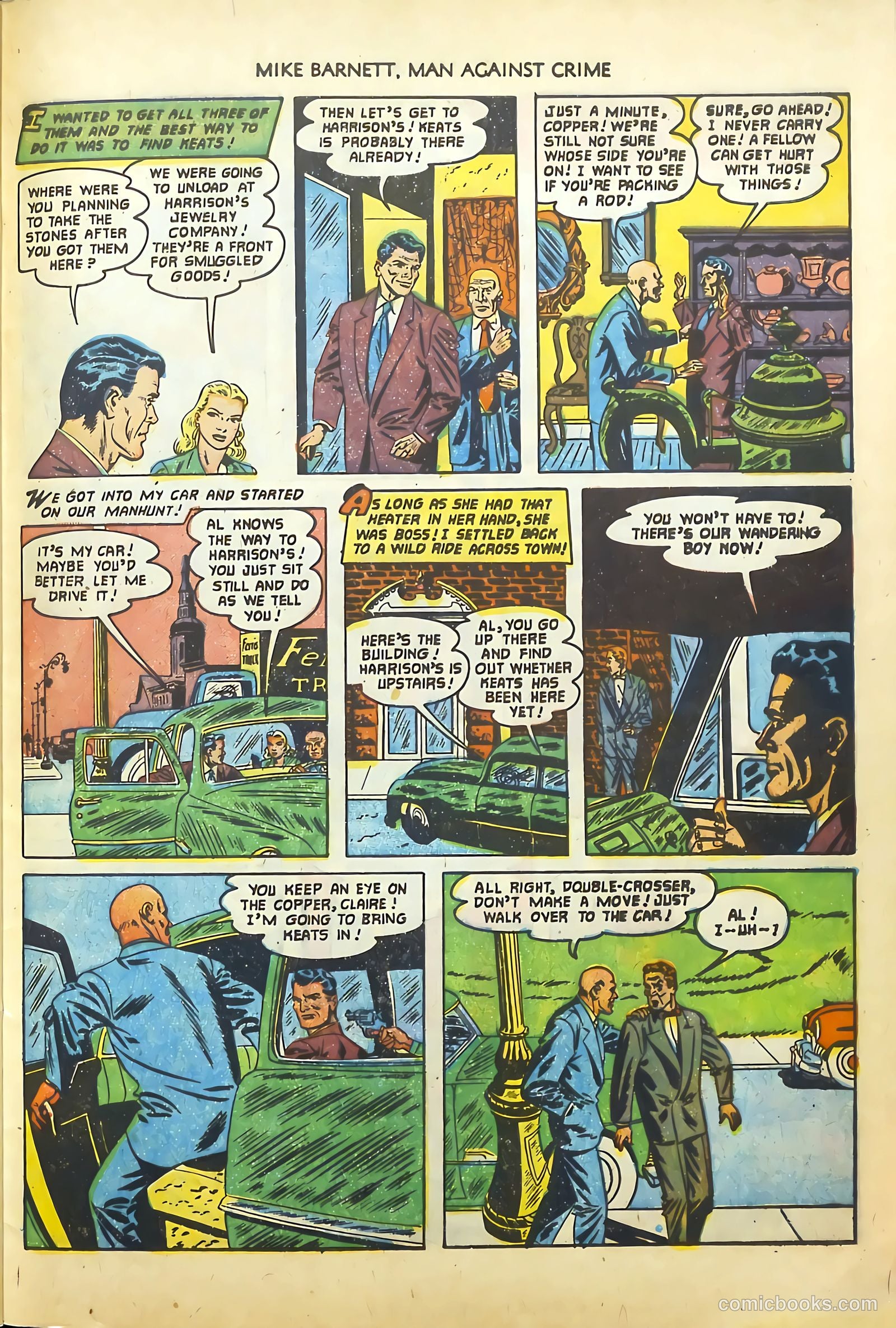 Mike Barnett, Man Against Crime #4 (1952) — page 29 of 36