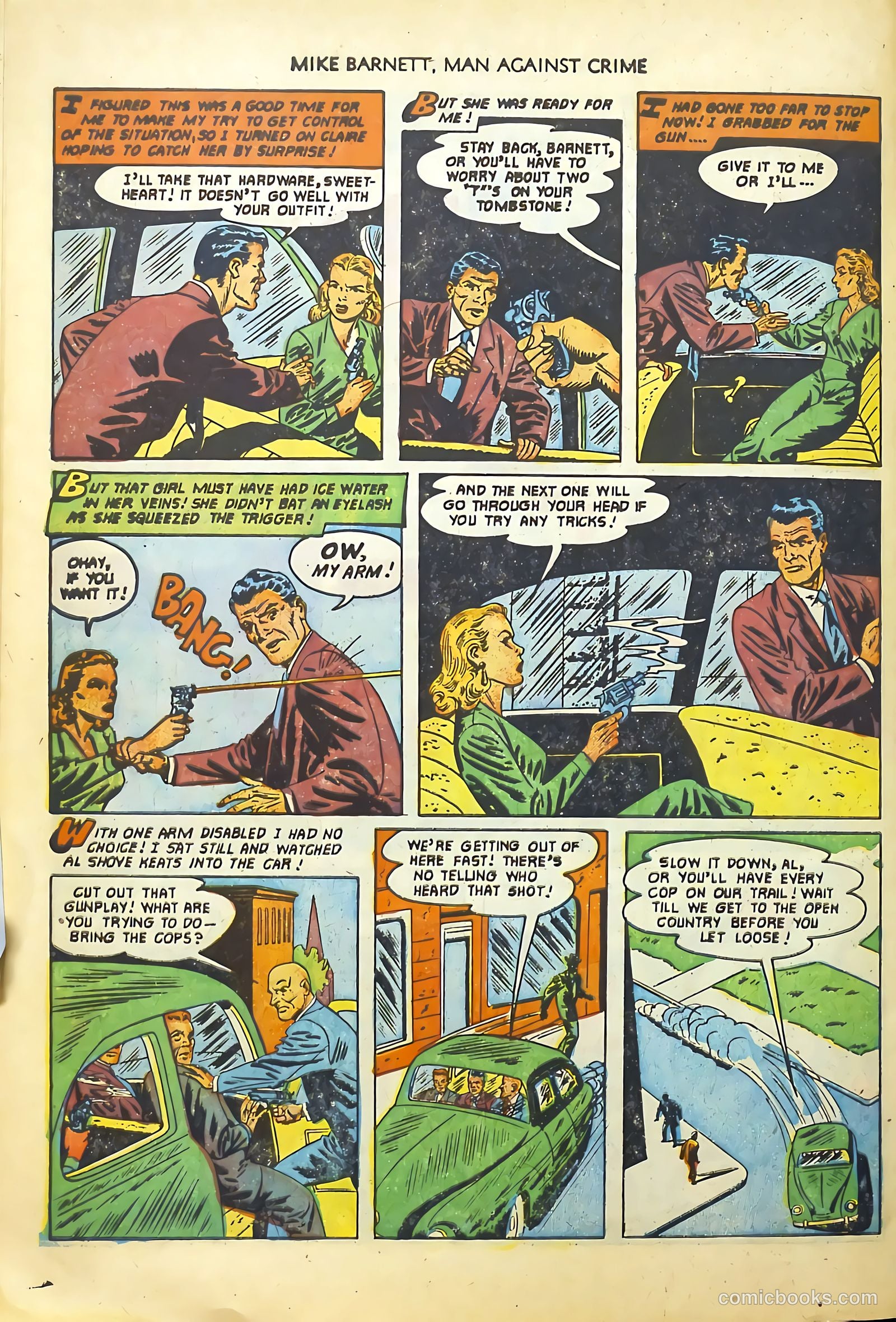 Mike Barnett, Man Against Crime #4 (1952) — page 30 of 36