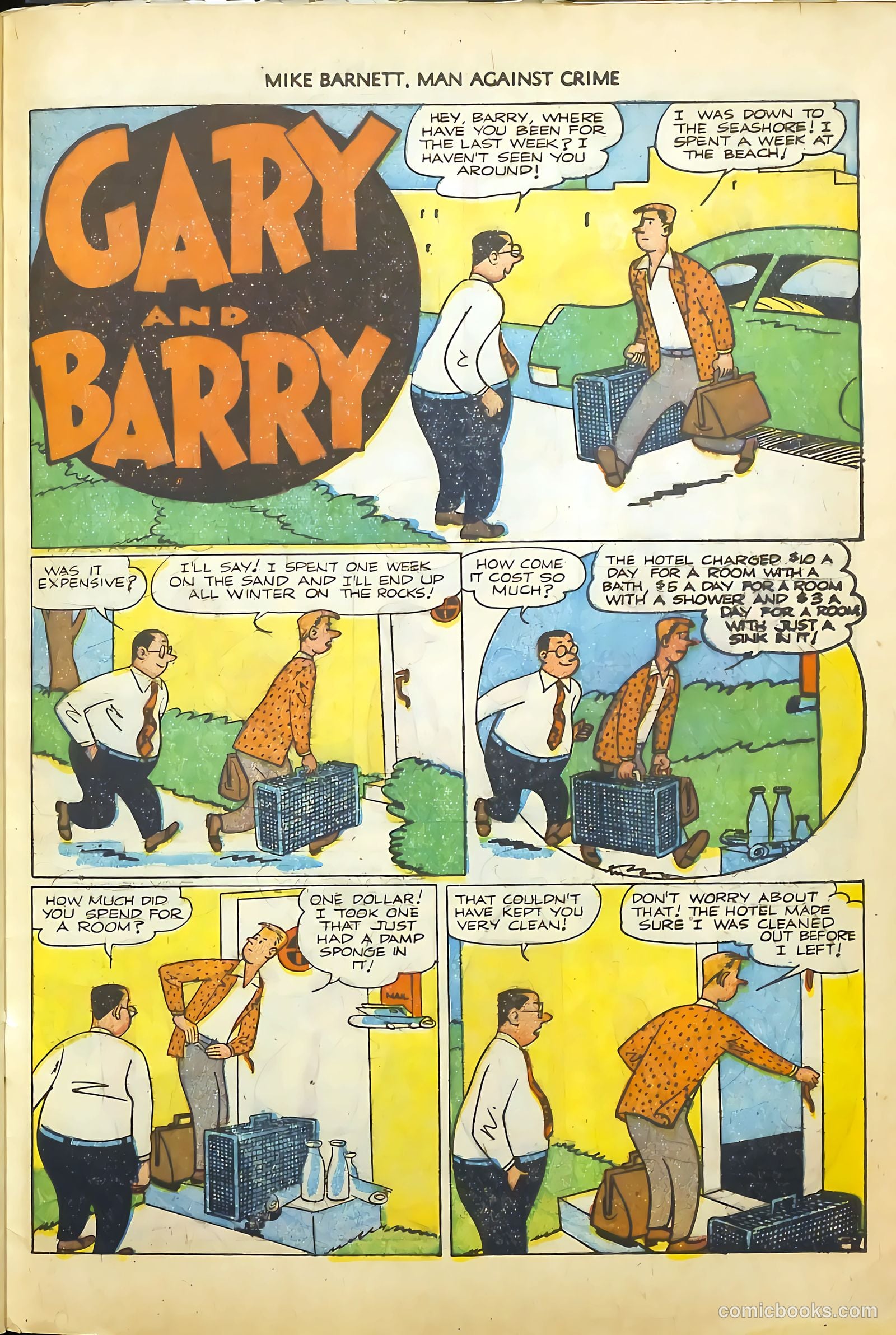 Mike Barnett, Man Against Crime #4 (1952) — page 33 of 36