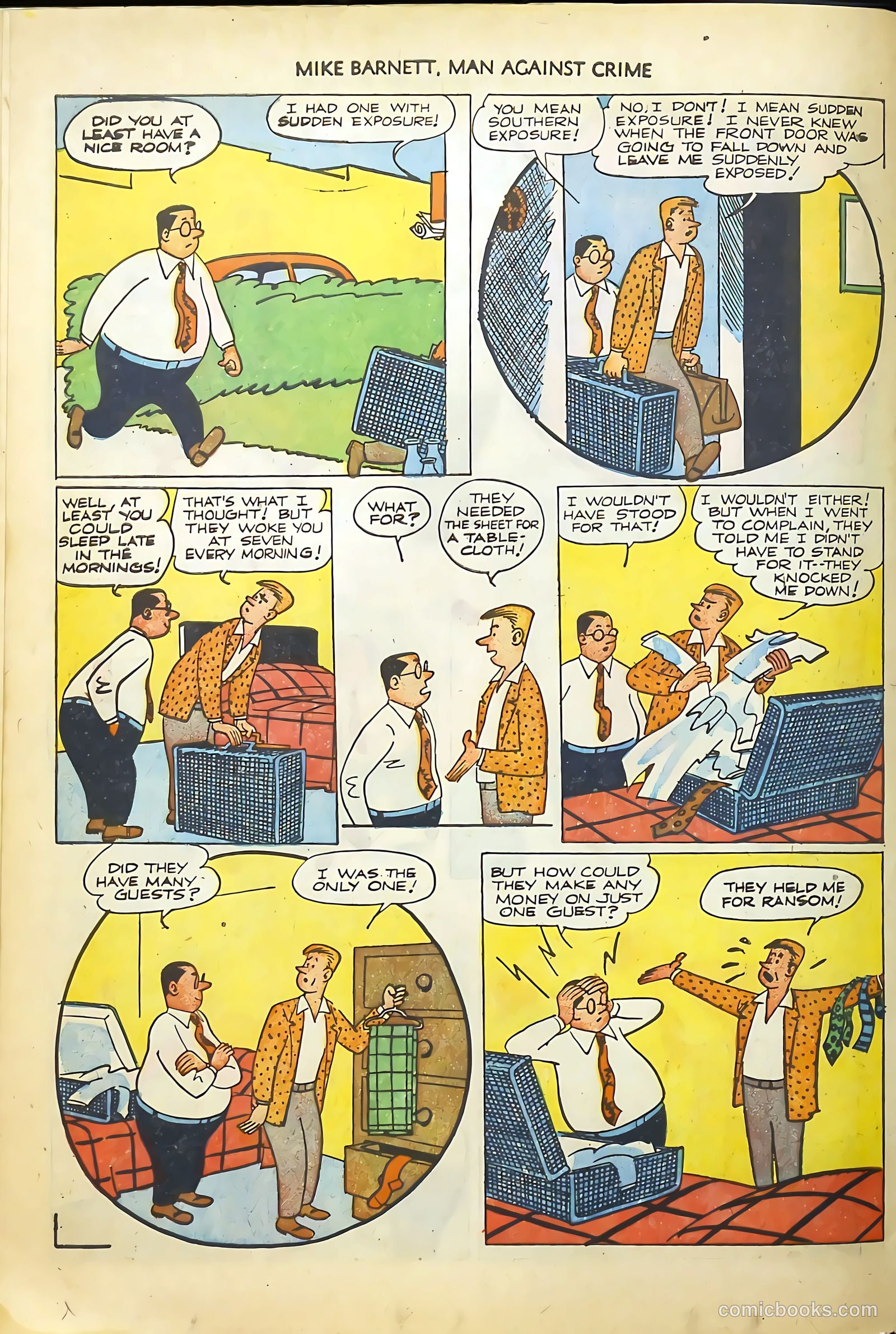 Mike Barnett, Man Against Crime #4 (1952) — page 34 of 36