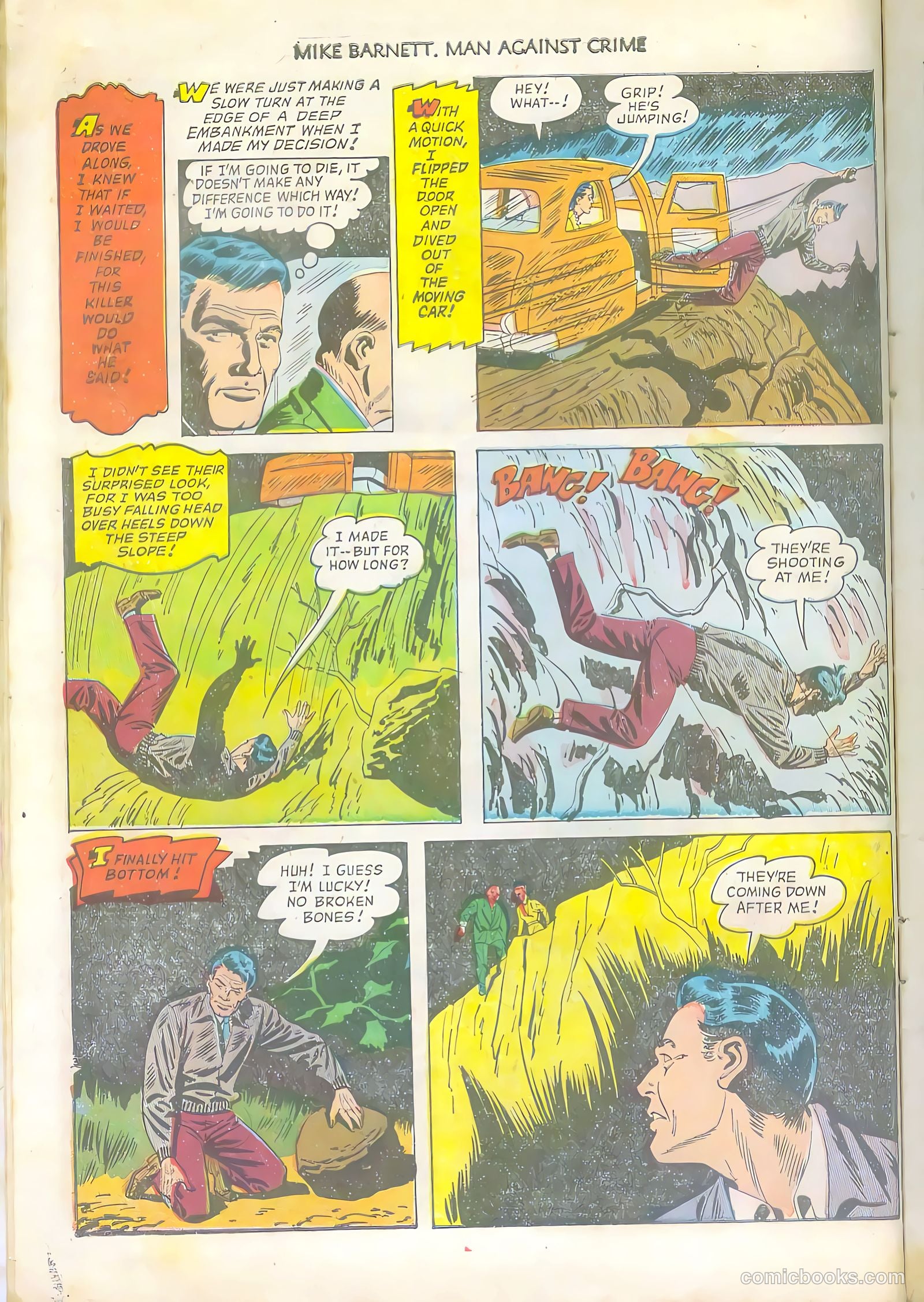 Mike Barnett, Man Against Crime #5 (1952) — page 10 of 36