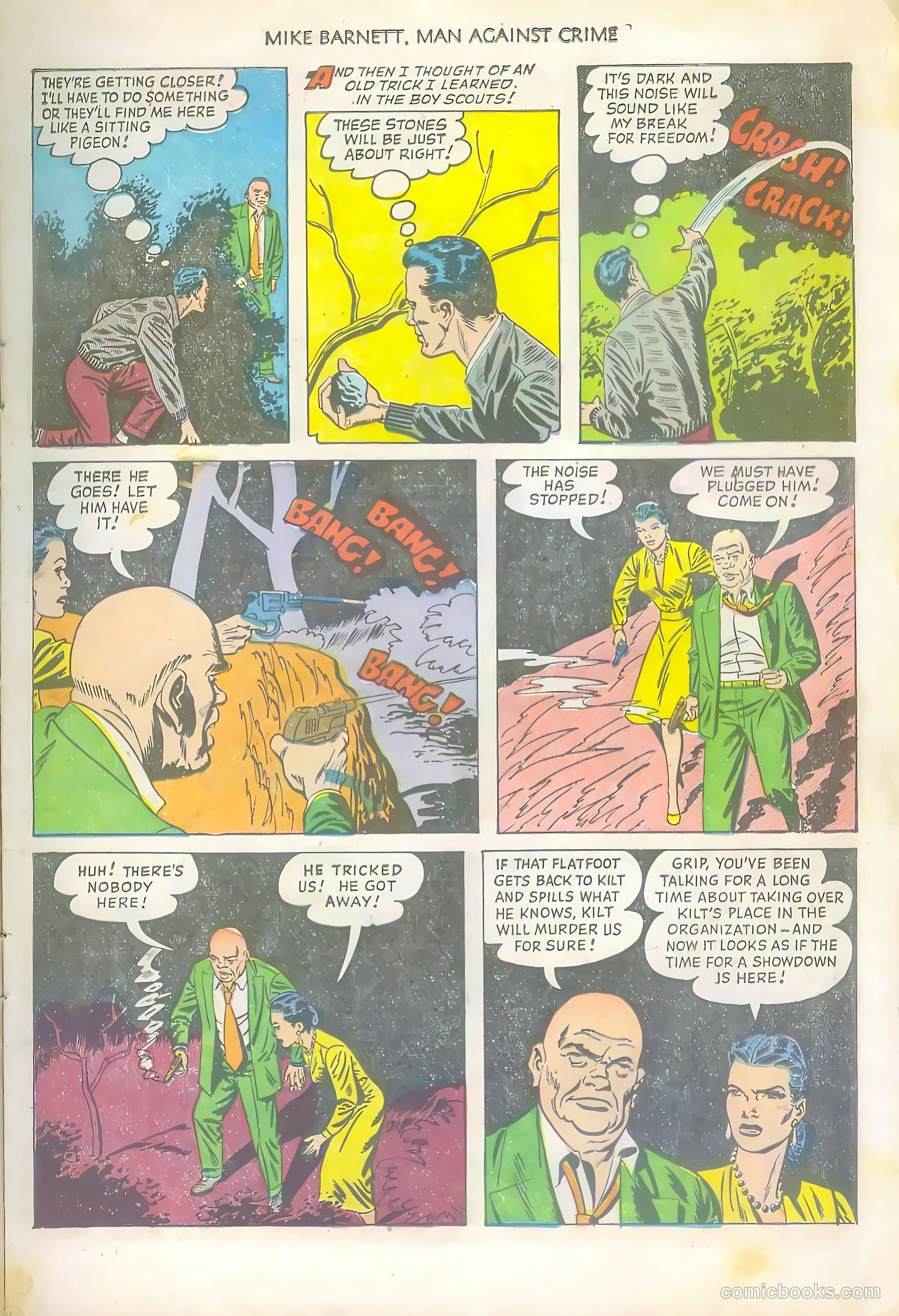 Mike Barnett, Man Against Crime #5 (1952) — page 11 of 36