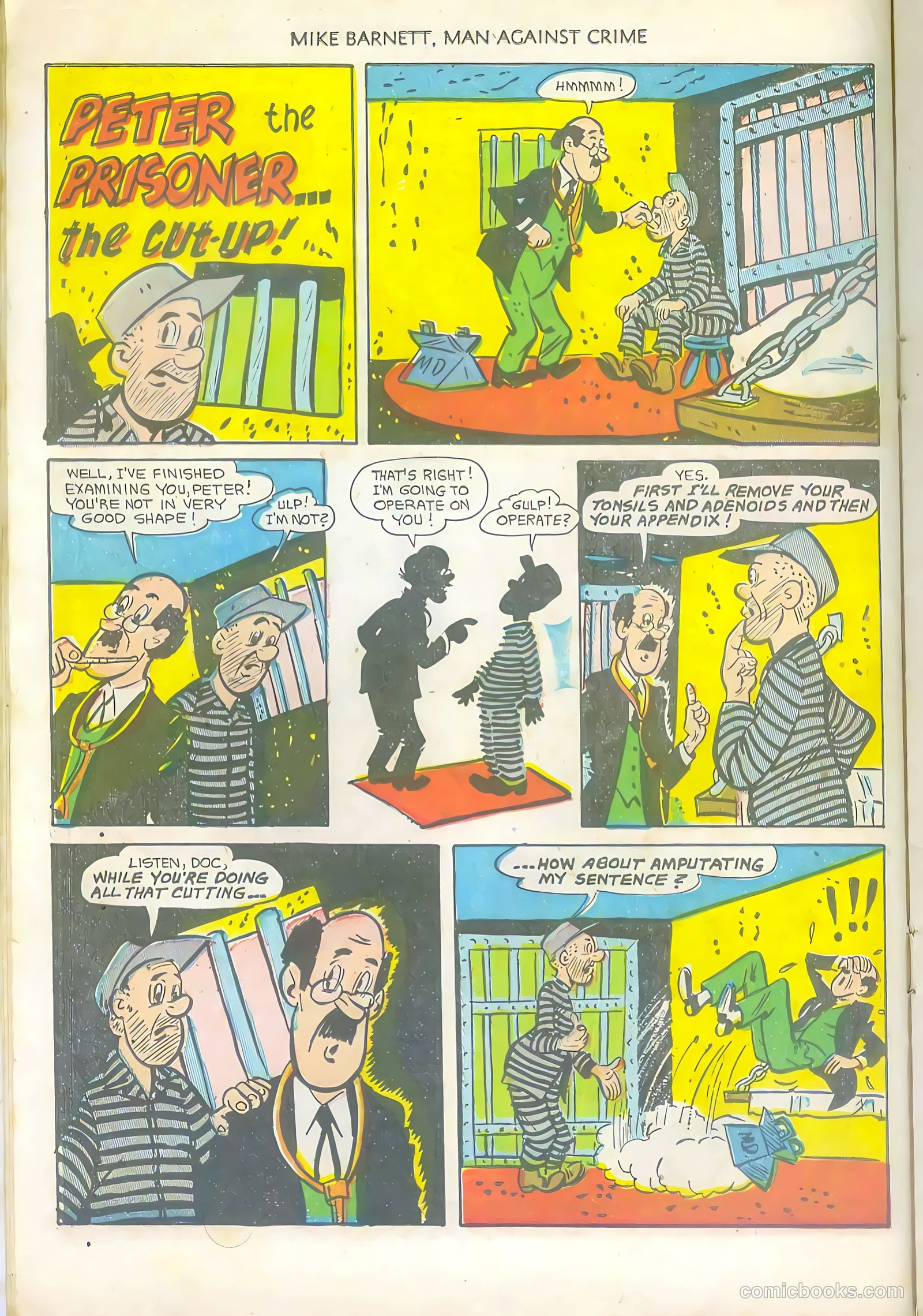 Mike Barnett, Man Against Crime #5 (1952) — page 14 of 36