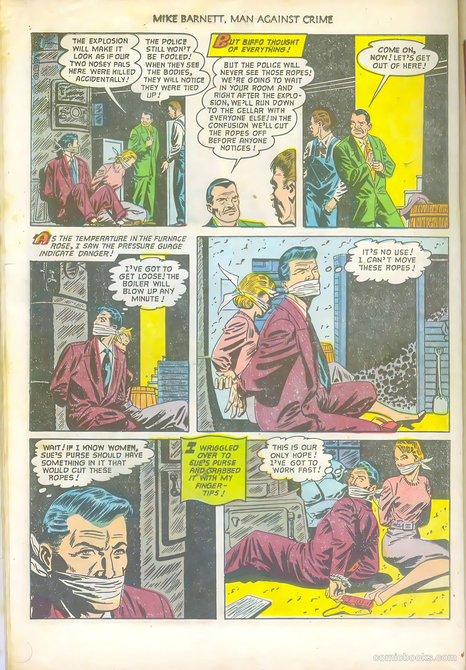Mike Barnett, Man Against Crime #5 (1952) — page 26 of 36