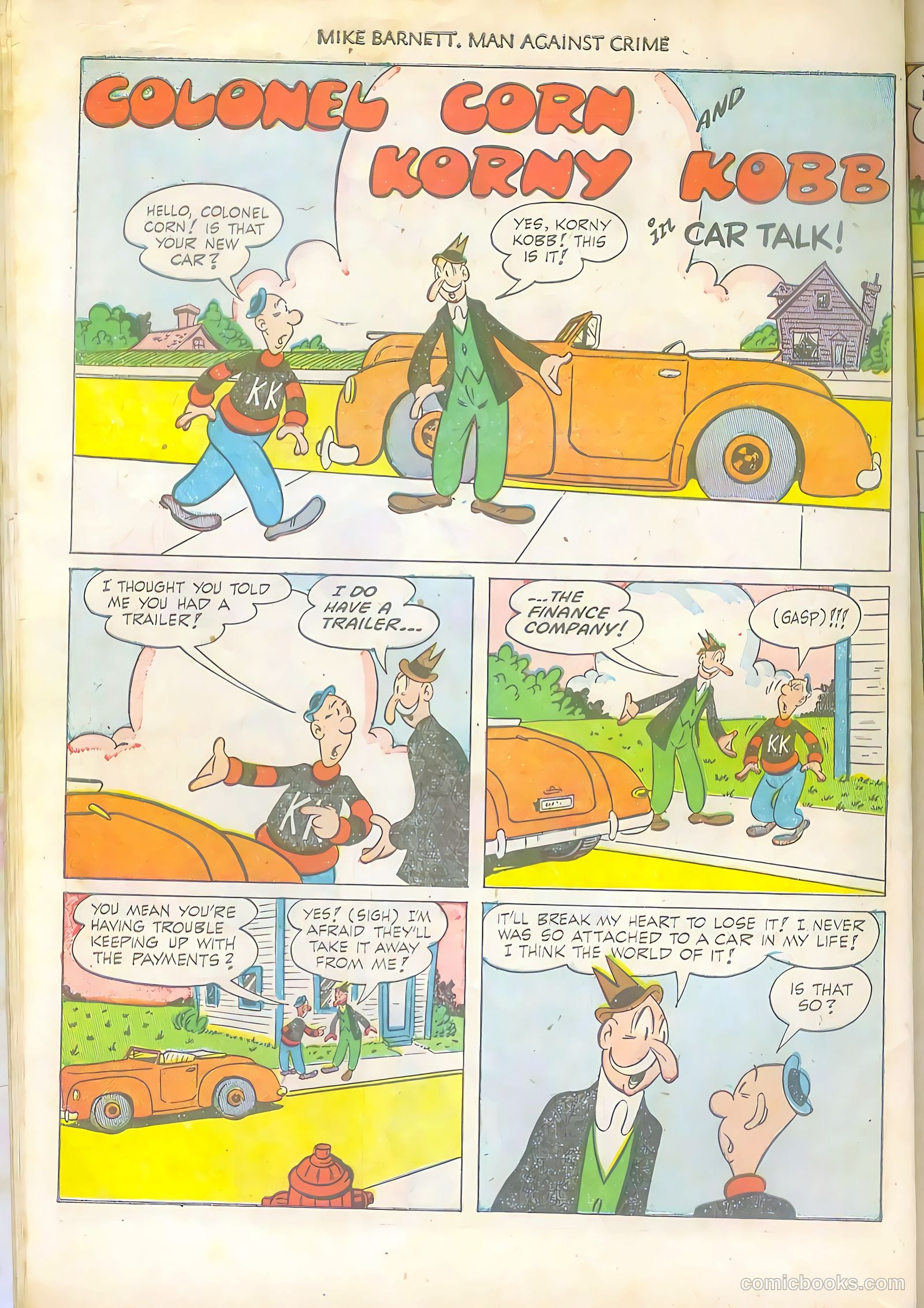 Mike Barnett, Man Against Crime #5 (1952) — page 30 of 36