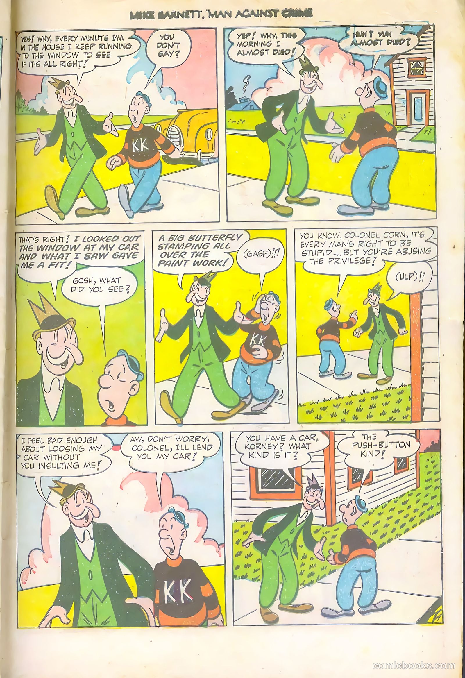 Mike Barnett, Man Against Crime #5 (1952) — page 31 of 36