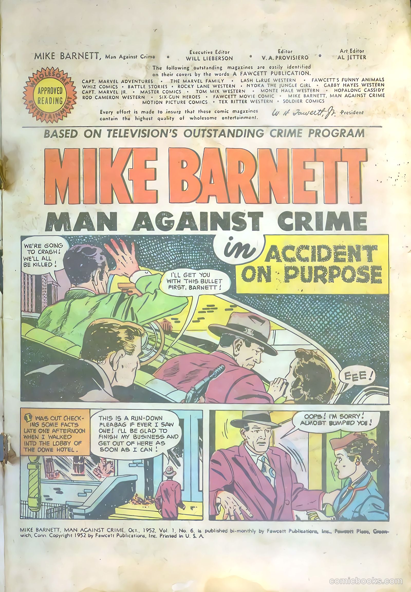 Mike Barnett, Man Against Crime #6 (1952) — page 3 of 36