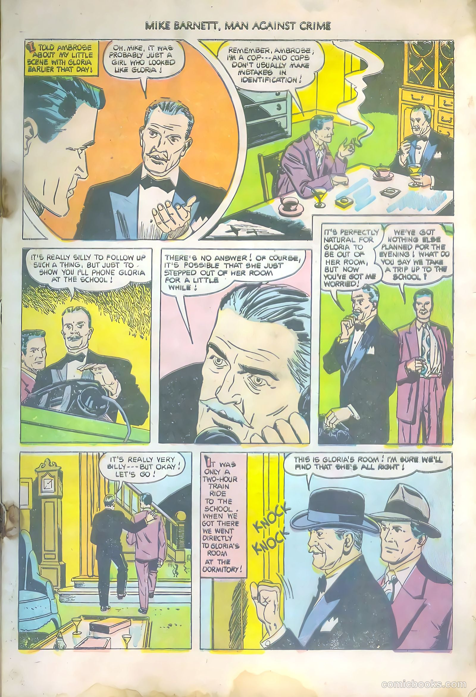 Mike Barnett, Man Against Crime #6 (1952) — page 5 of 36