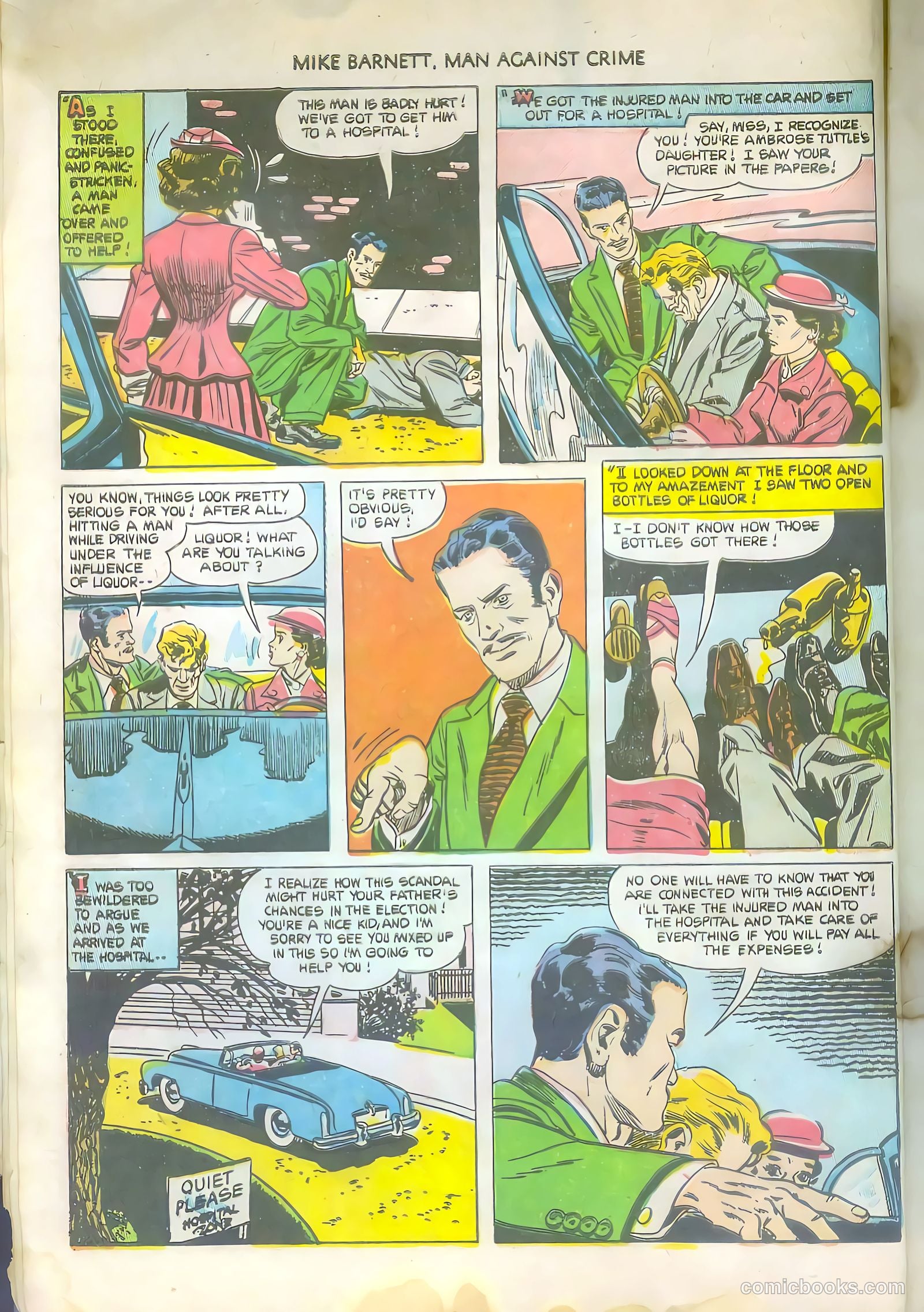 Mike Barnett, Man Against Crime #6 (1952) — page 8 of 36