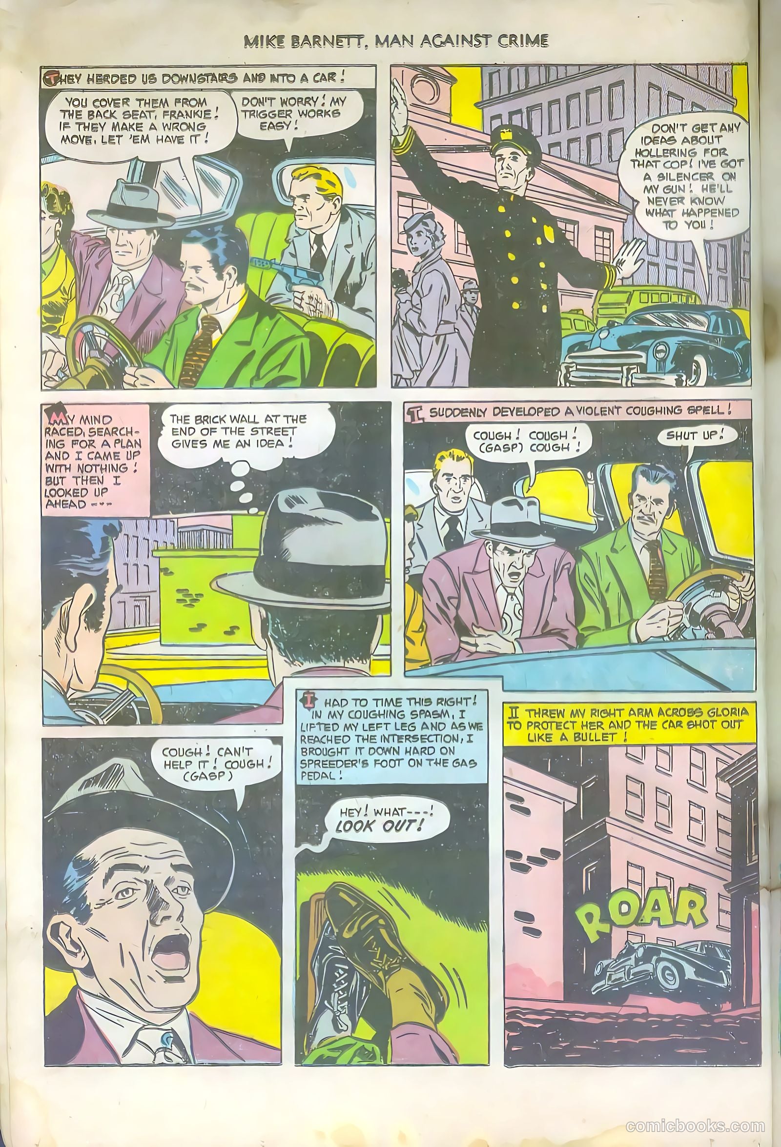 Mike Barnett, Man Against Crime #6 (1952) — page 12 of 36
