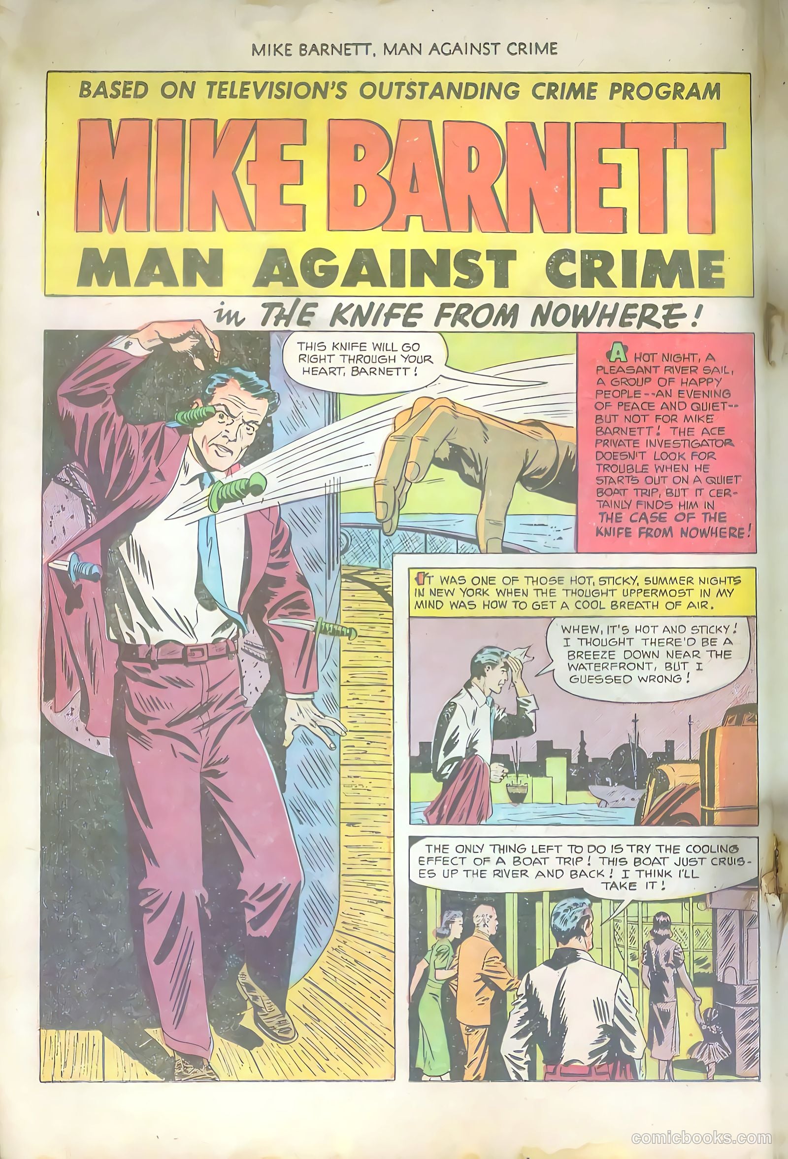 Mike Barnett, Man Against Crime #6 (1952) — page 18 of 36