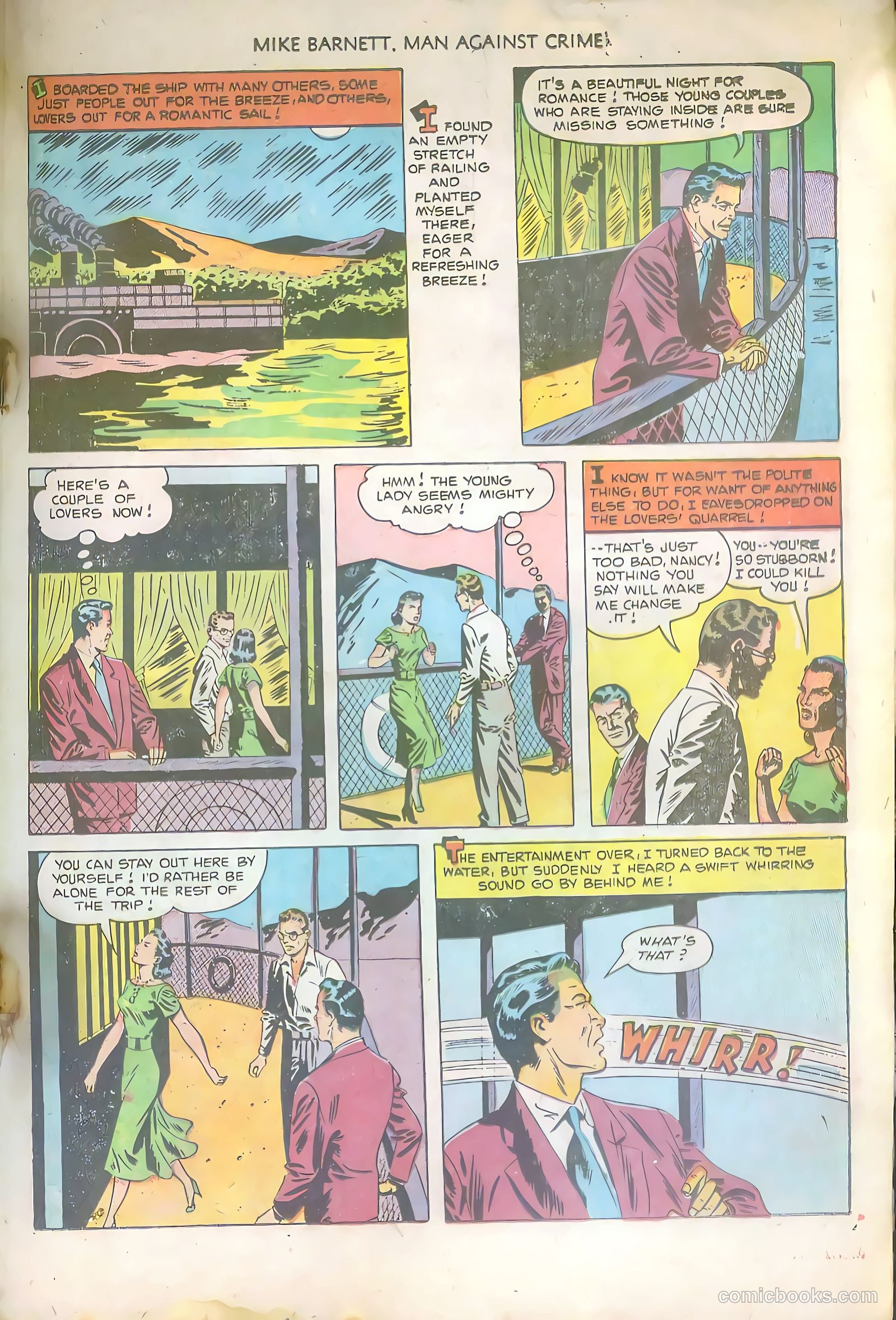 Mike Barnett, Man Against Crime #6 (1952) — page 19 of 36