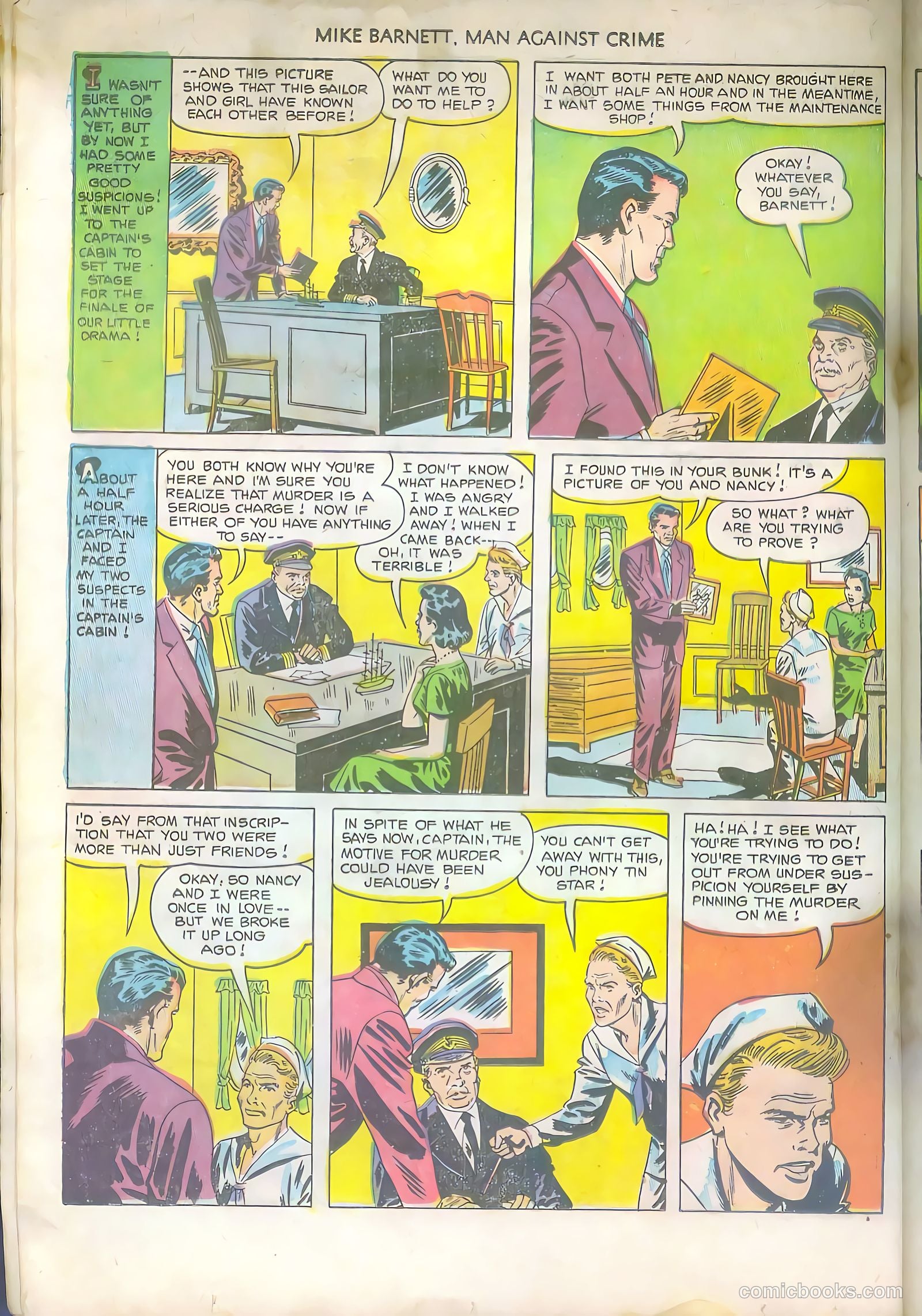 Mike Barnett, Man Against Crime #6 (1952) — page 24 of 36