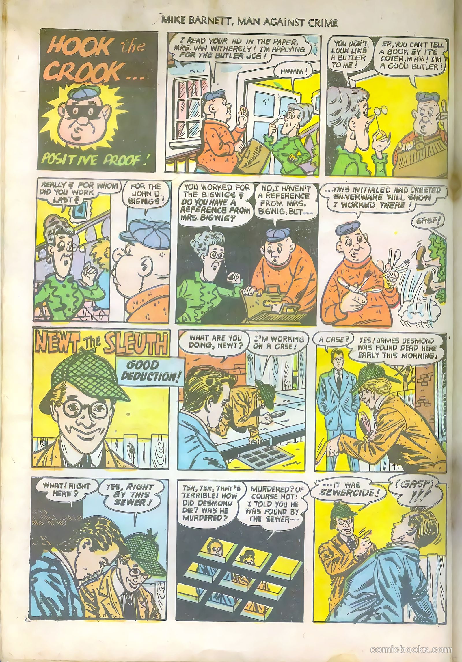 Mike Barnett, Man Against Crime #6 (1952) — page 28 of 36