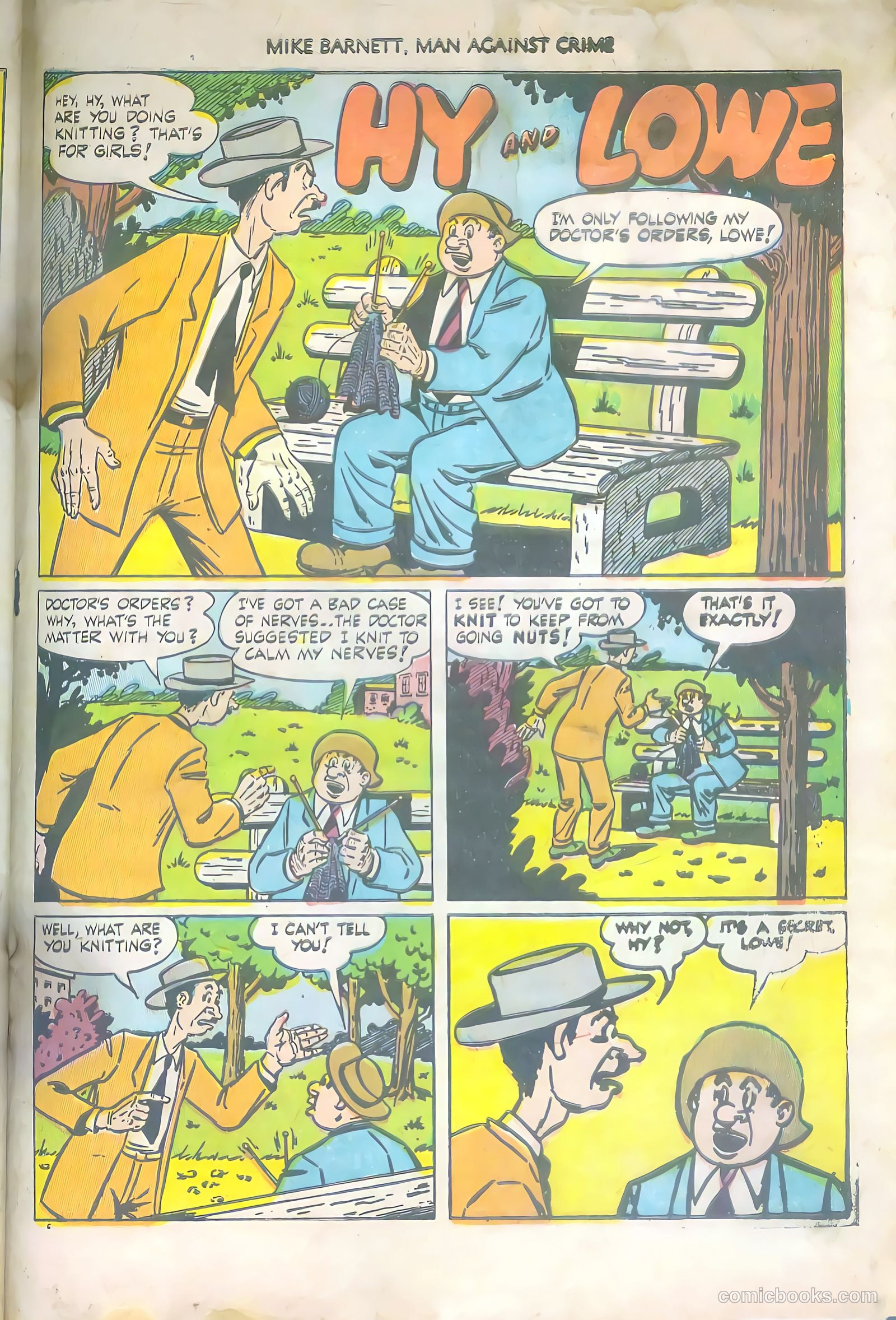 Mike Barnett, Man Against Crime #6 (1952) — page 33 of 36