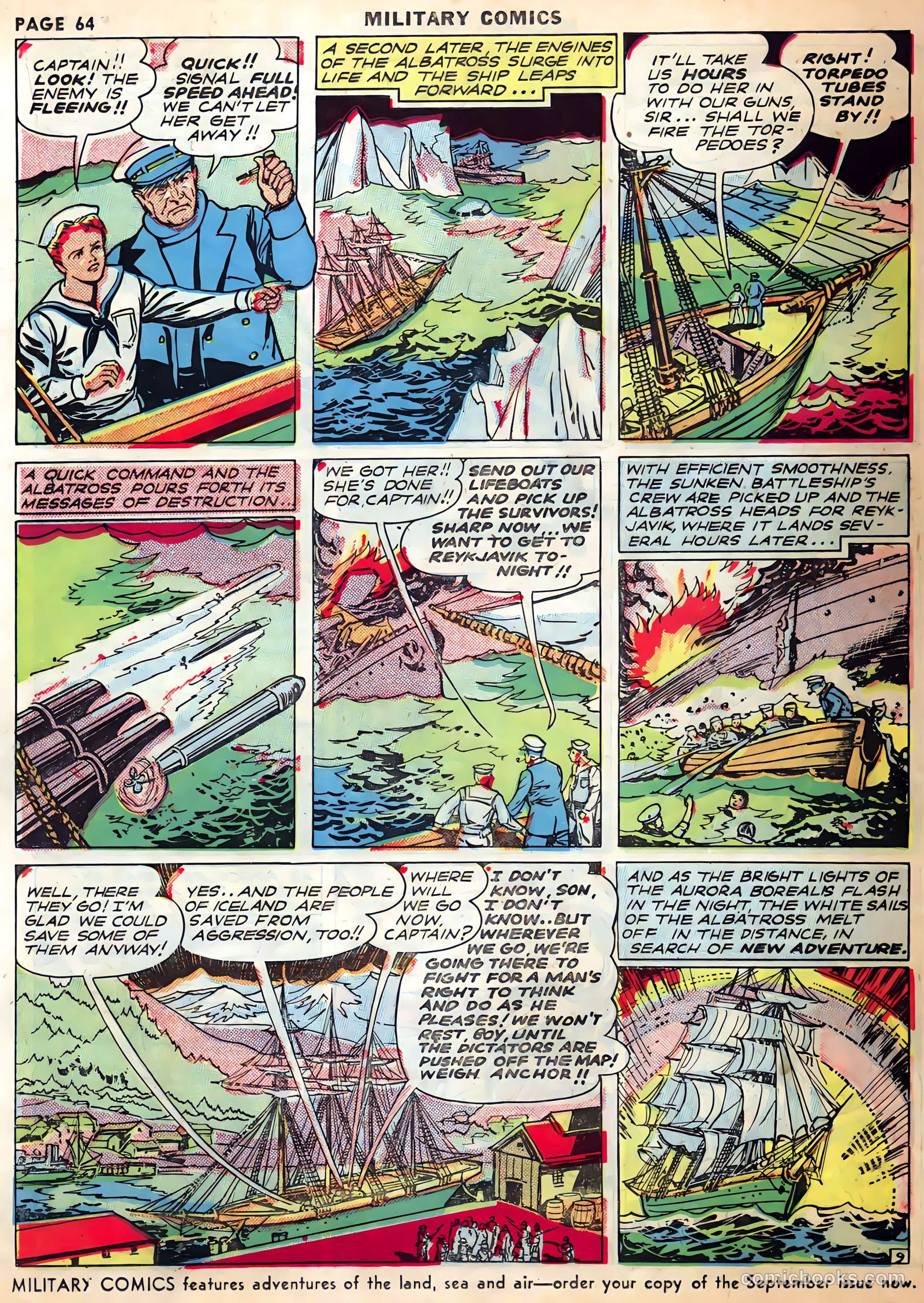 Military Comics #1 (1941) — page 66 of 68