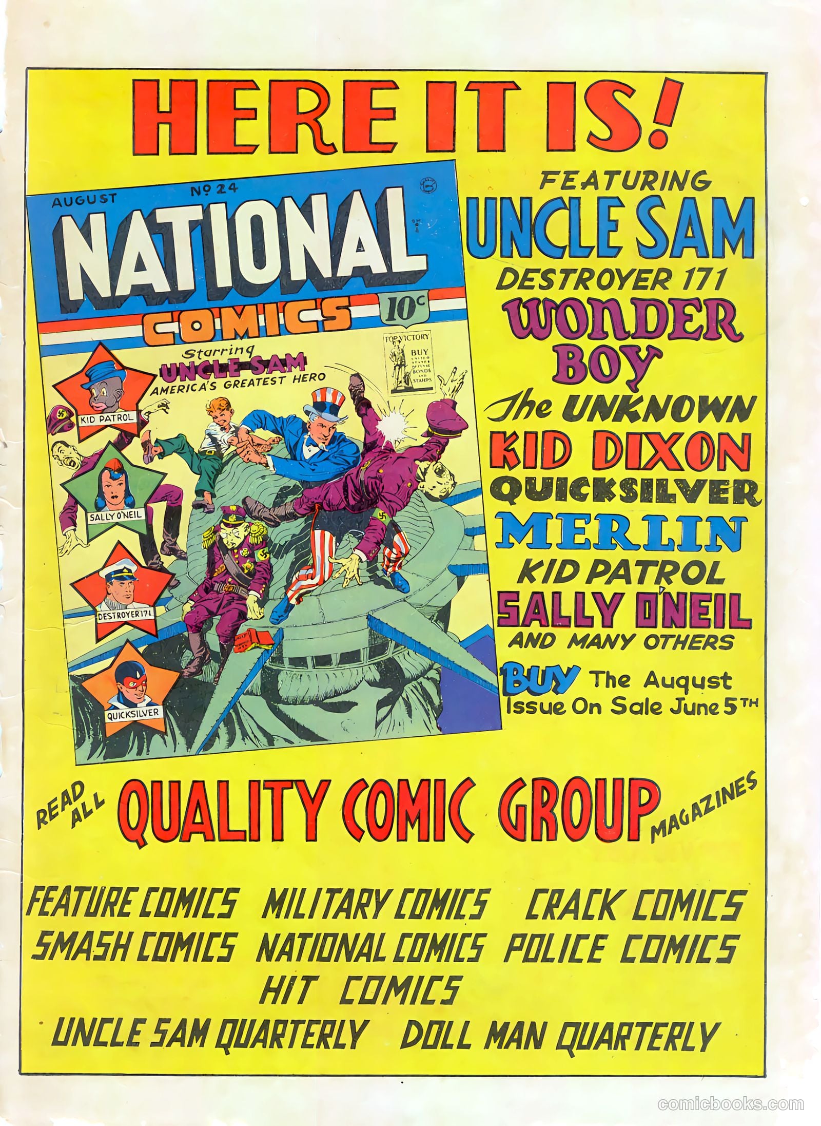 Military Comics #11 (1942) — page 67 of 68