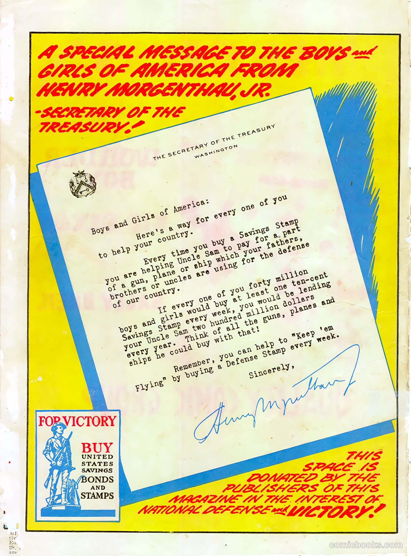 Military Comics #11 (1942) — page 68 of 68