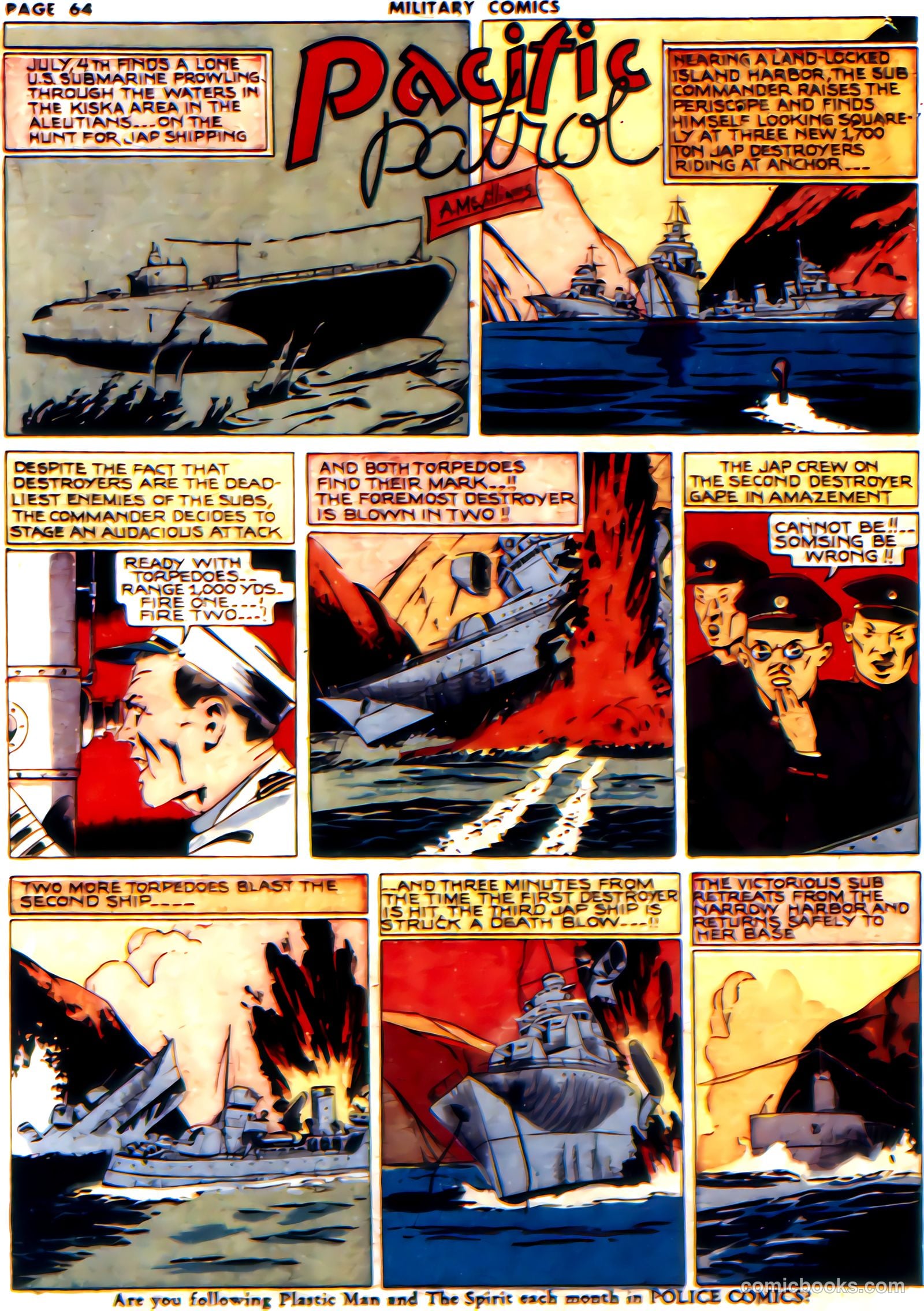 Military Comics #14 (1942) — page 66 of 68
