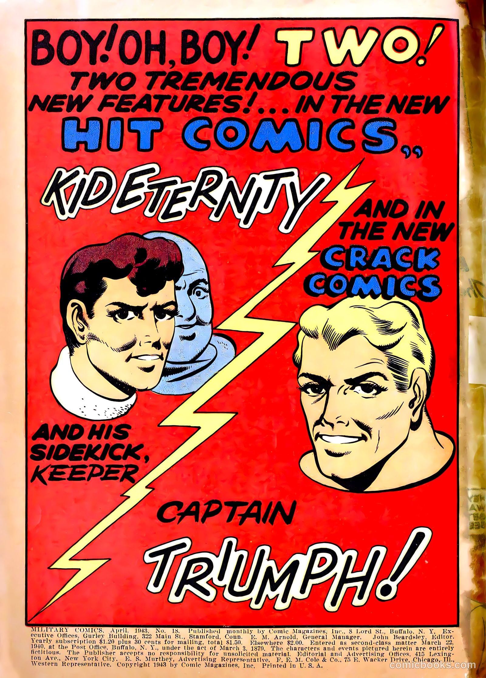 Military Comics #18 (1943) — page 2 of 68