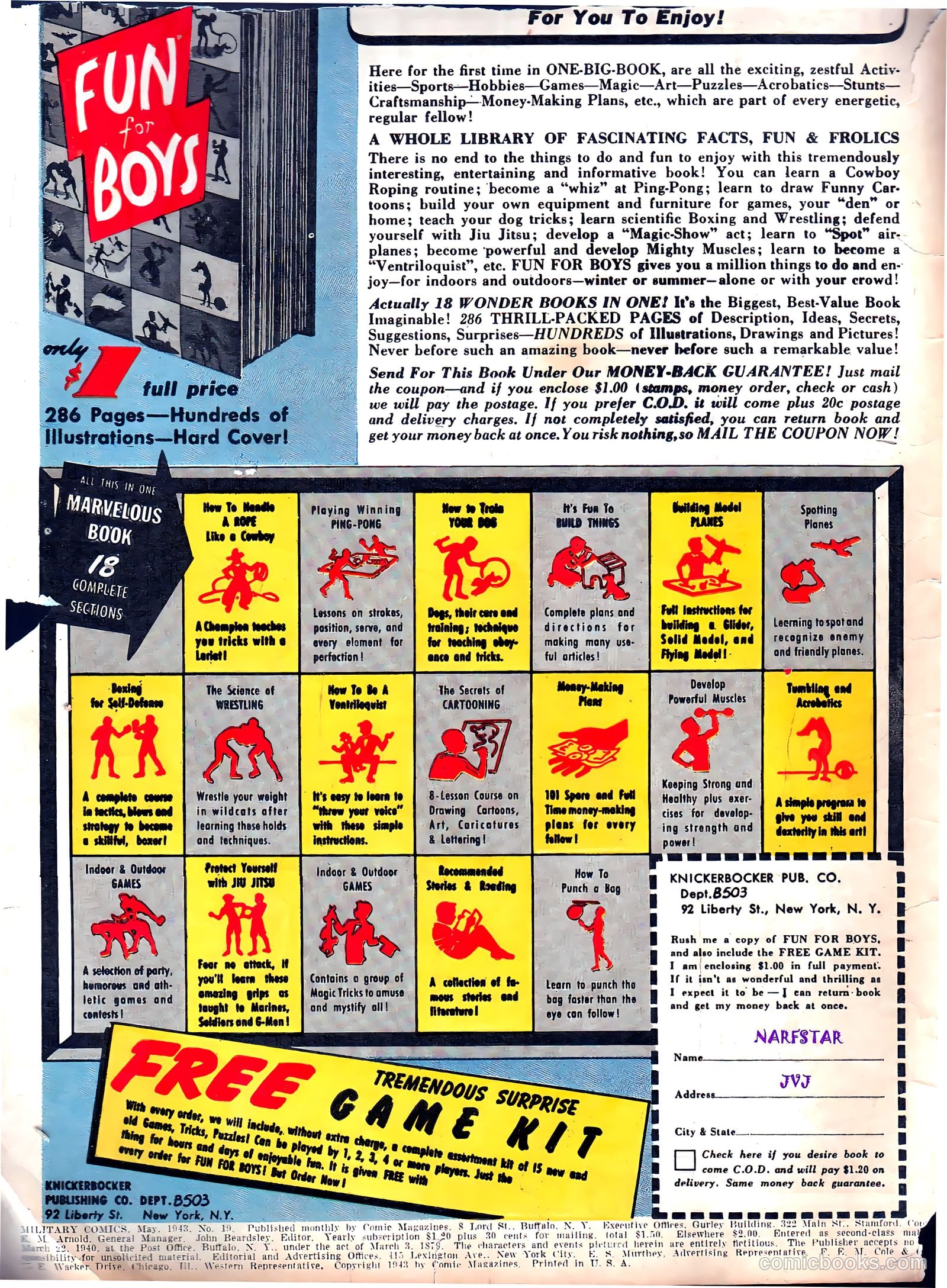 Military Comics #19 (1943) — page 2 of 68