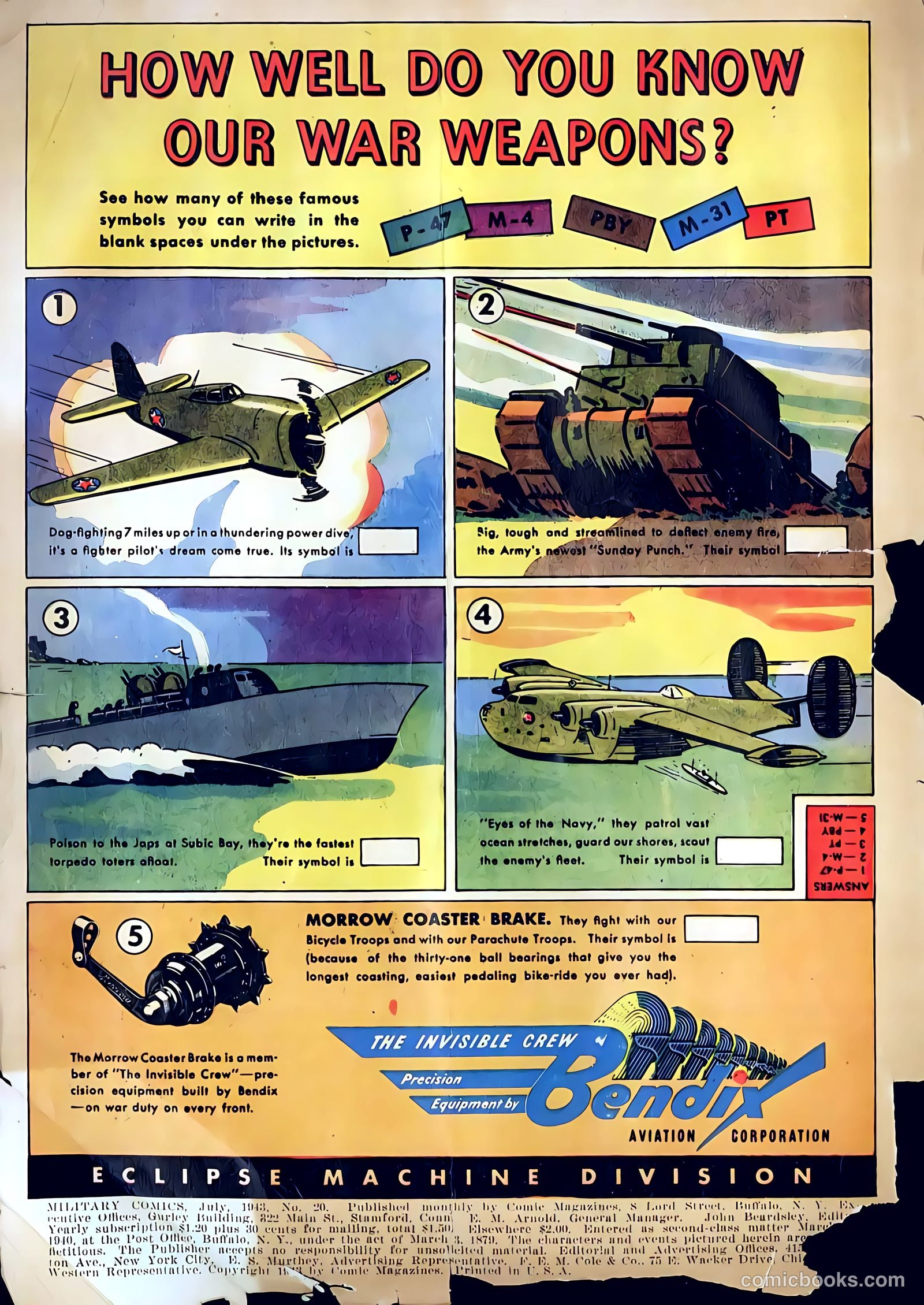Military Comics #20 (1943) — page 2 of 68