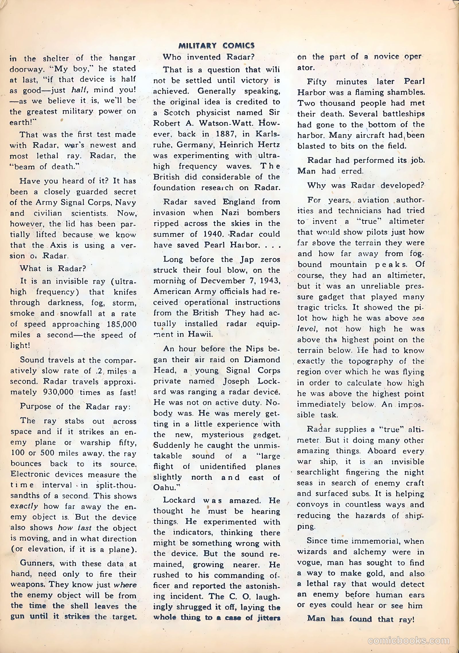 Military Comics #25 (1944) — page 50 of 60
