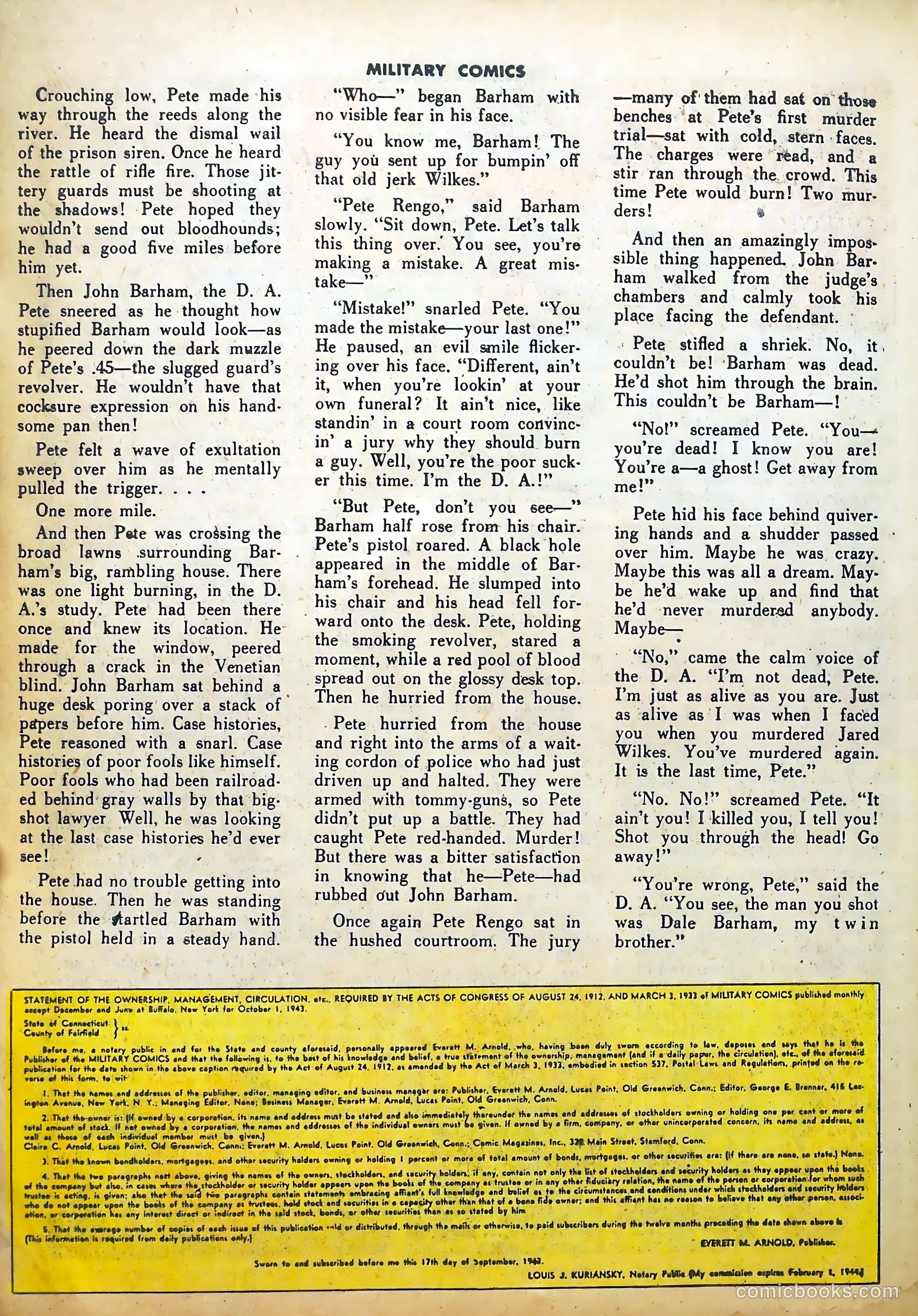 Military Comics #26 (1944) — page 50 of 60