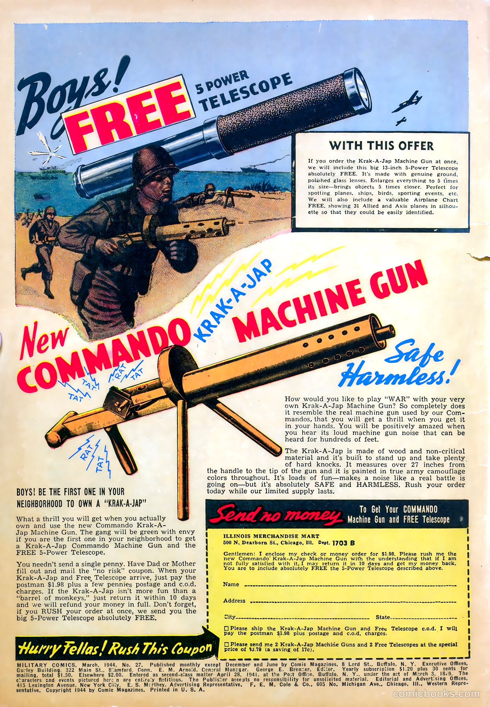 Military Comics #27 (1944) — page 2 of 60