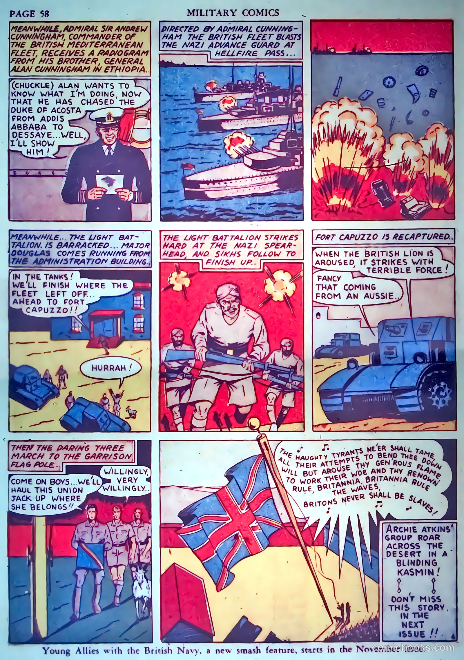 Military Comics #3 (1941) — page 60 of 68