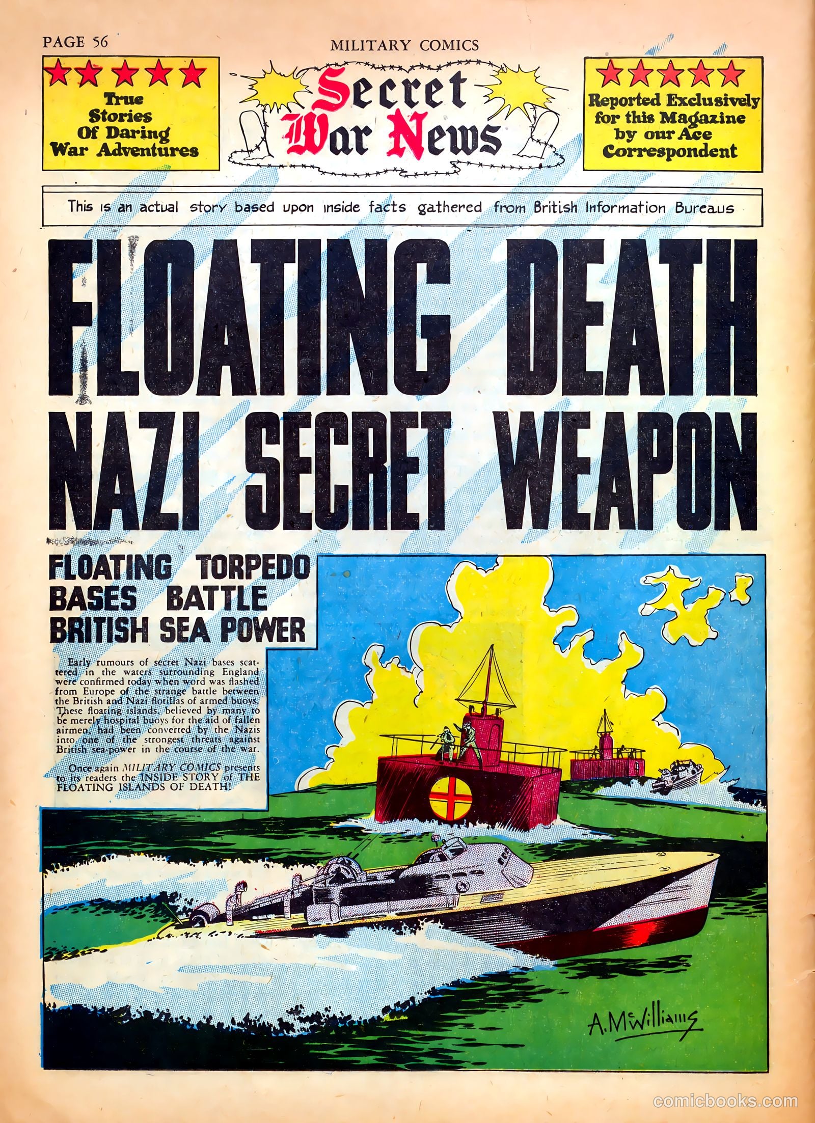 Military Comics #5 (1941) — page 58 of 68