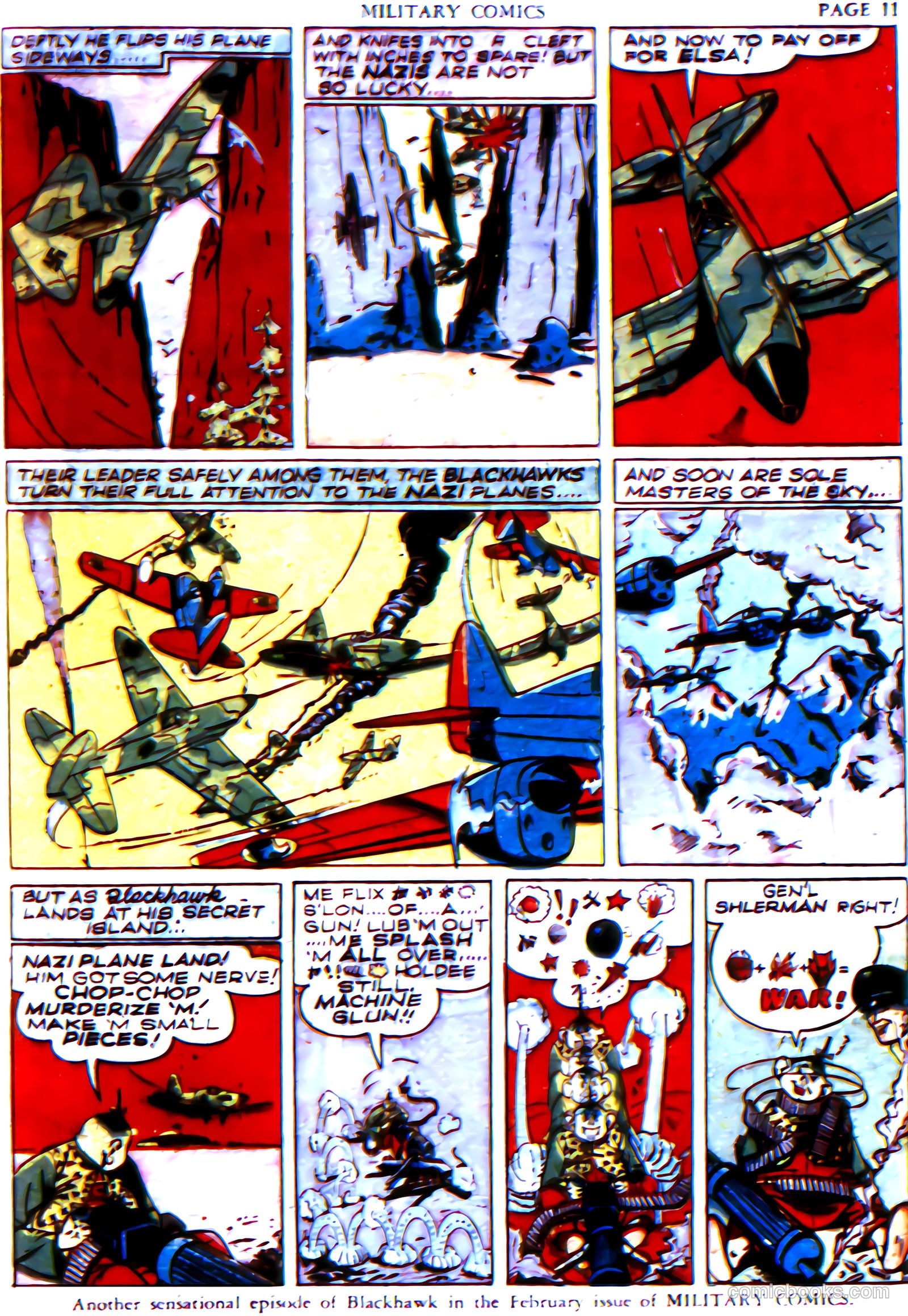 Military Comics #6 (1942) — page 13 of 68
