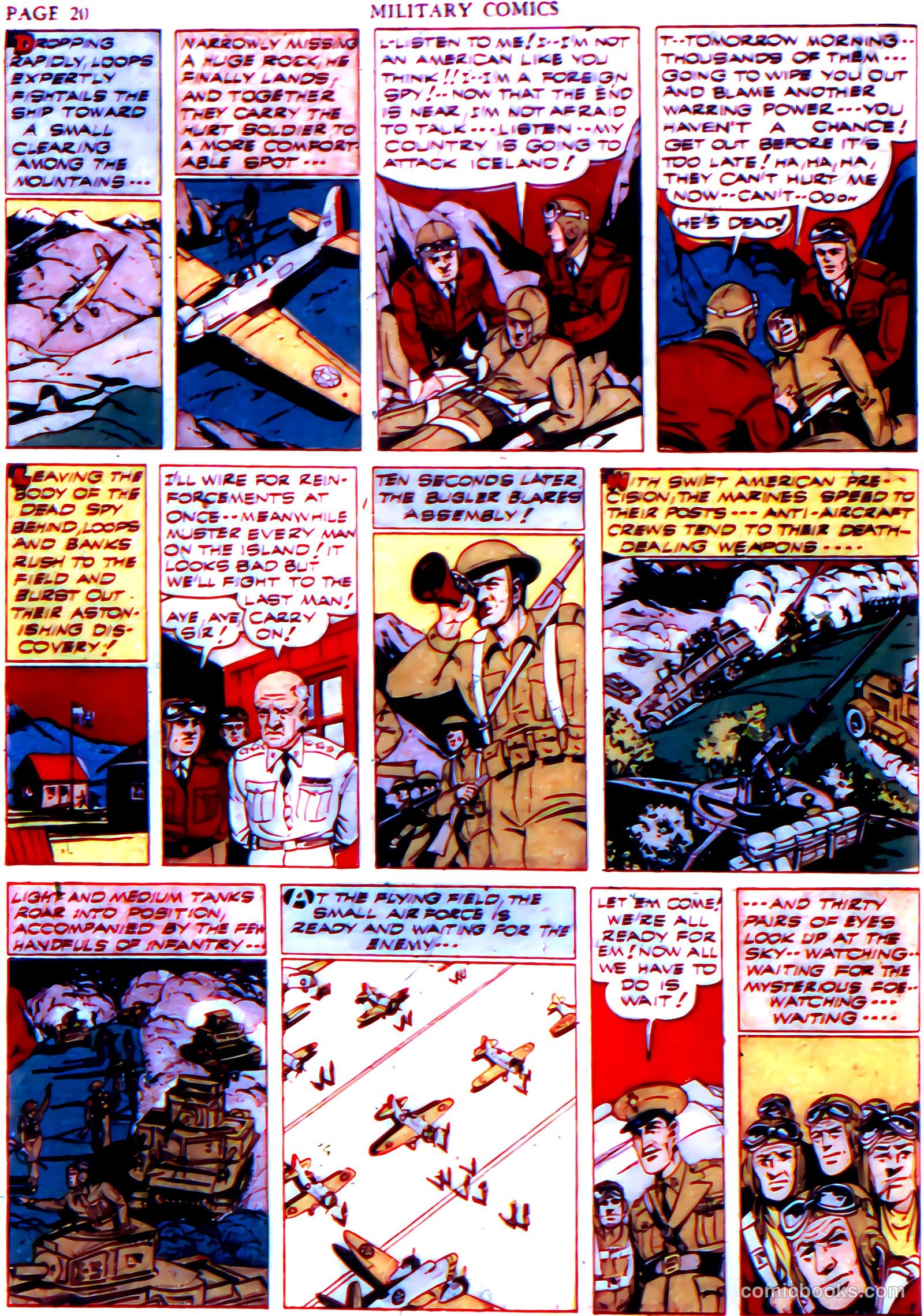 Military Comics #6 (1942) — page 22 of 68