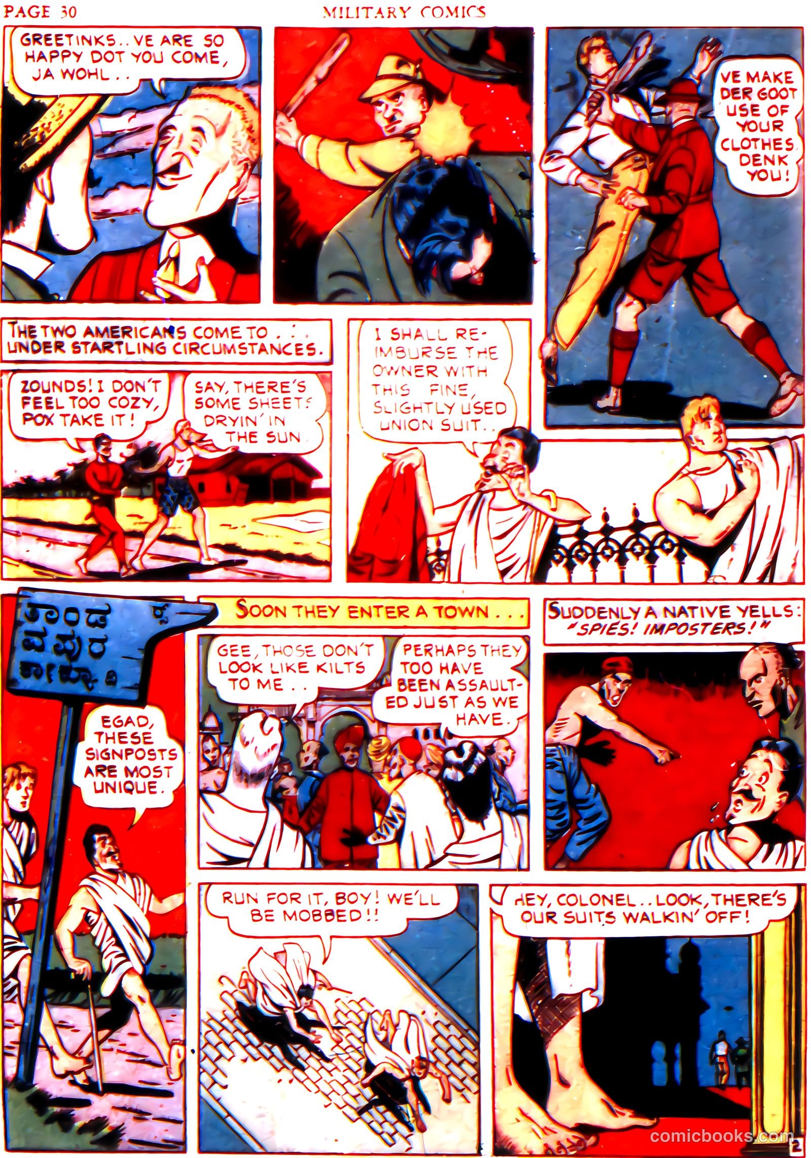 Military Comics #6 (1942) — page 32 of 68
