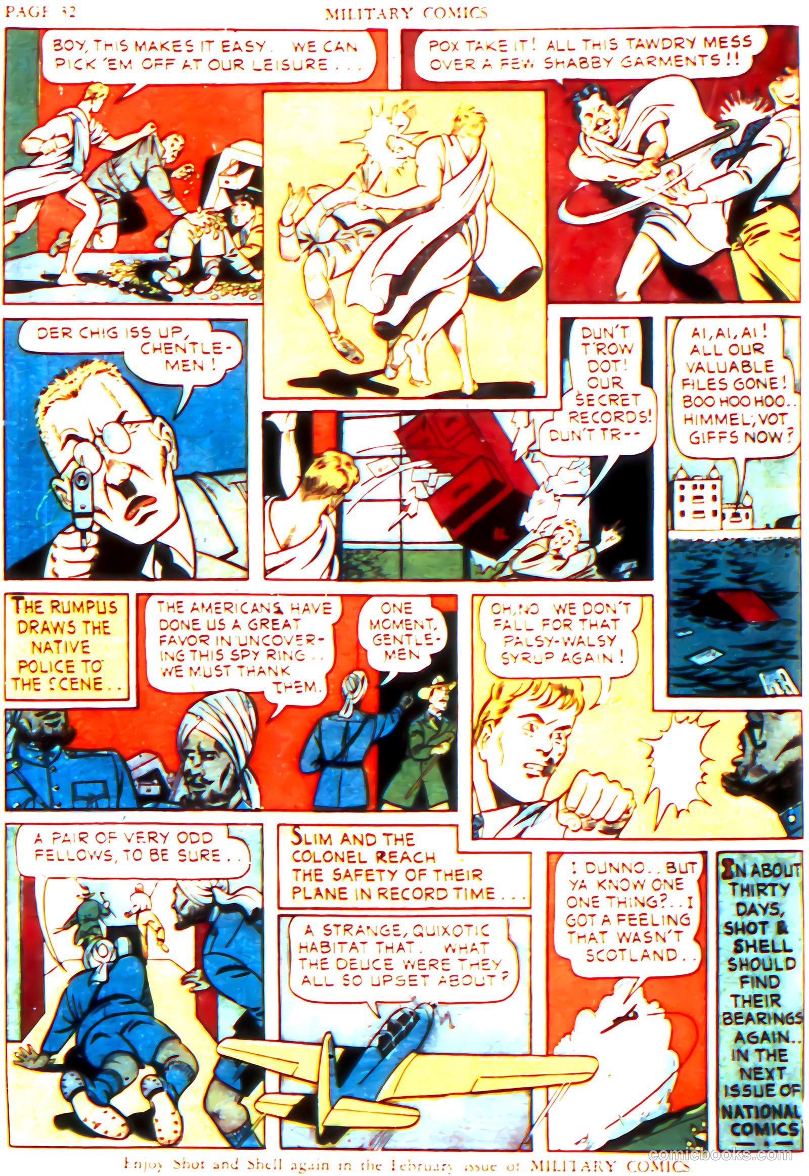 Military Comics #6 (1942) — page 34 of 68