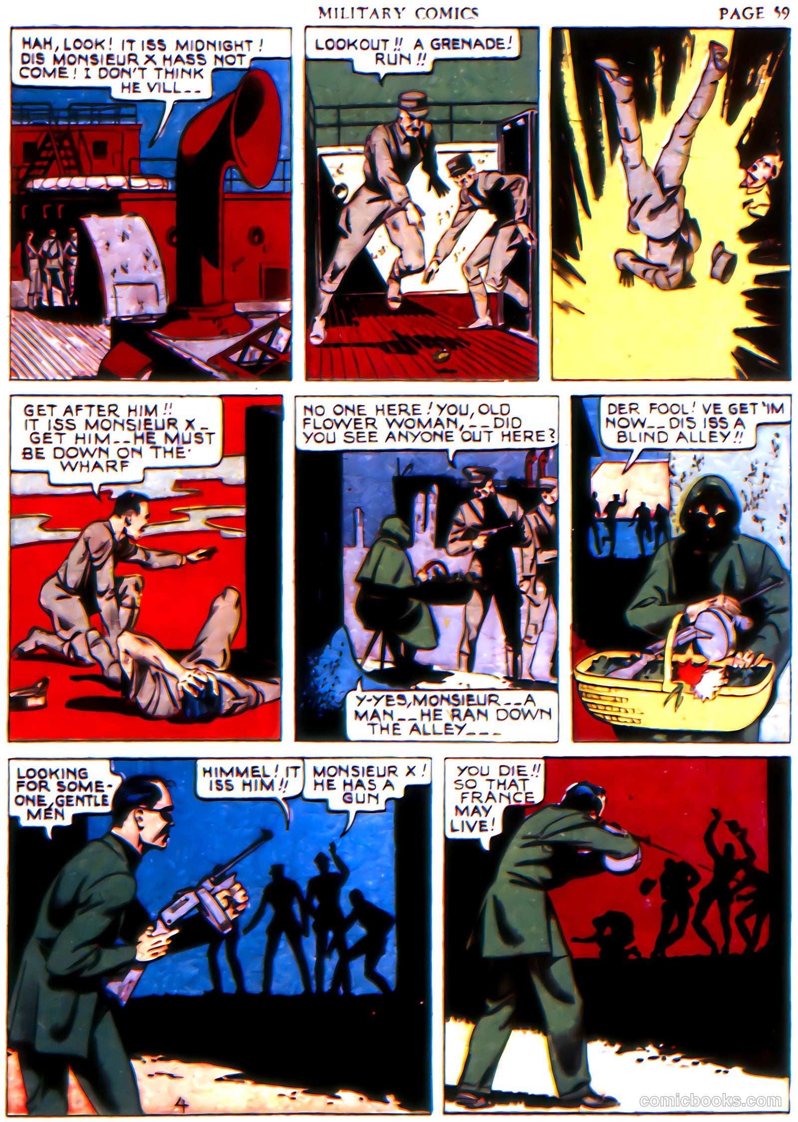 Military Comics #6 (1942) — page 61 of 68