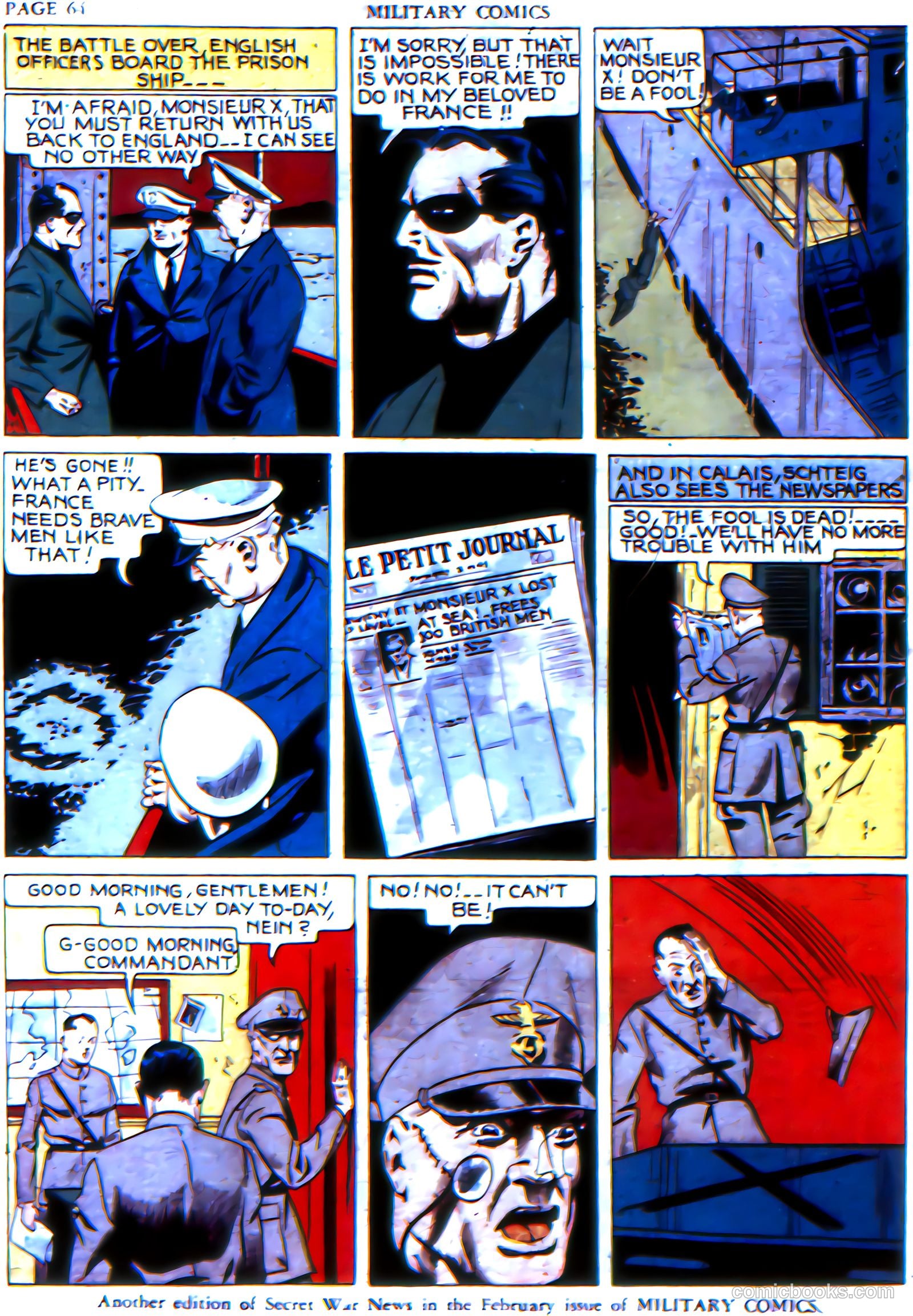 Military Comics #6 (1942) — page 66 of 68