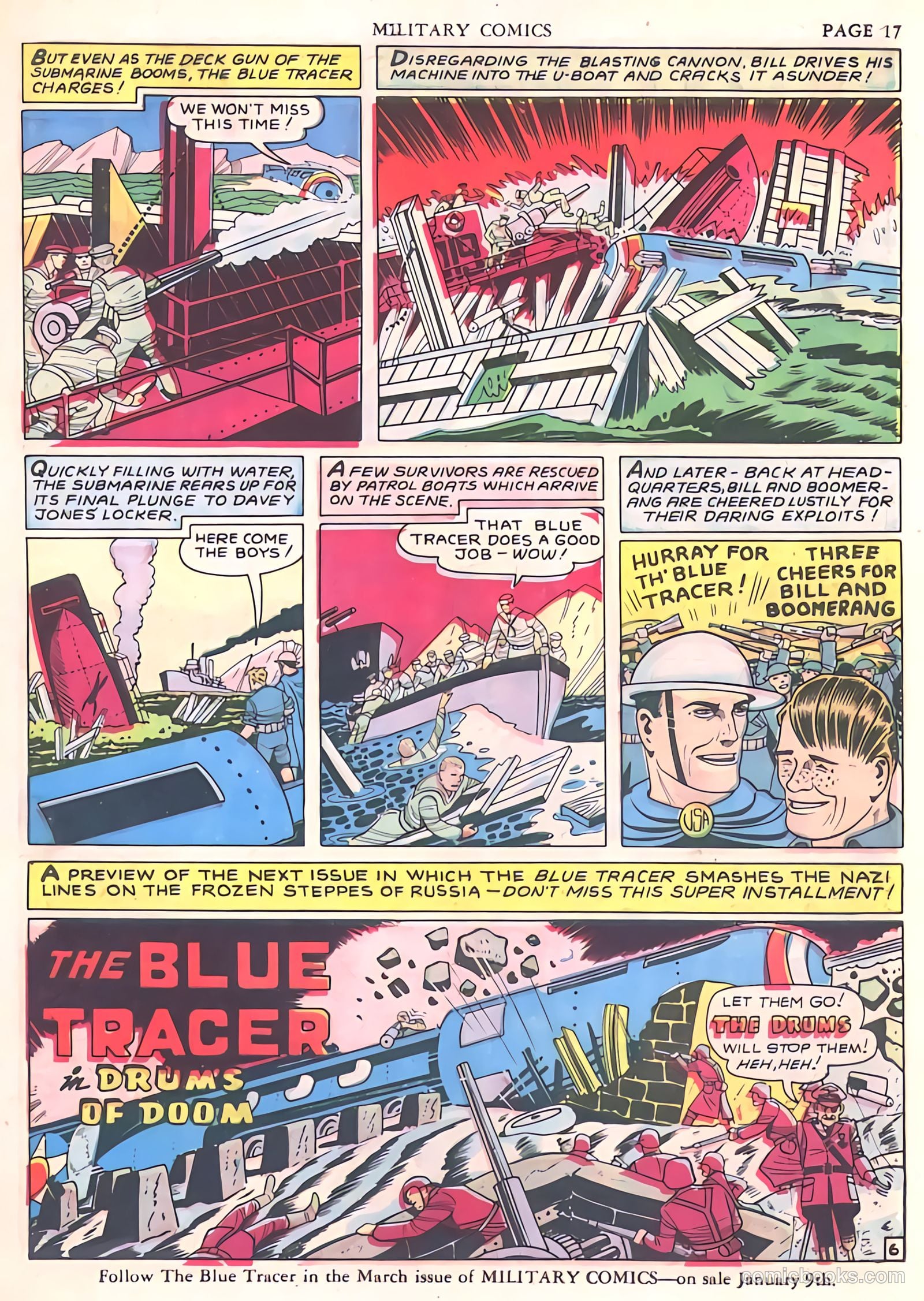 Military Comics #7 (1942) — page 19 of 68