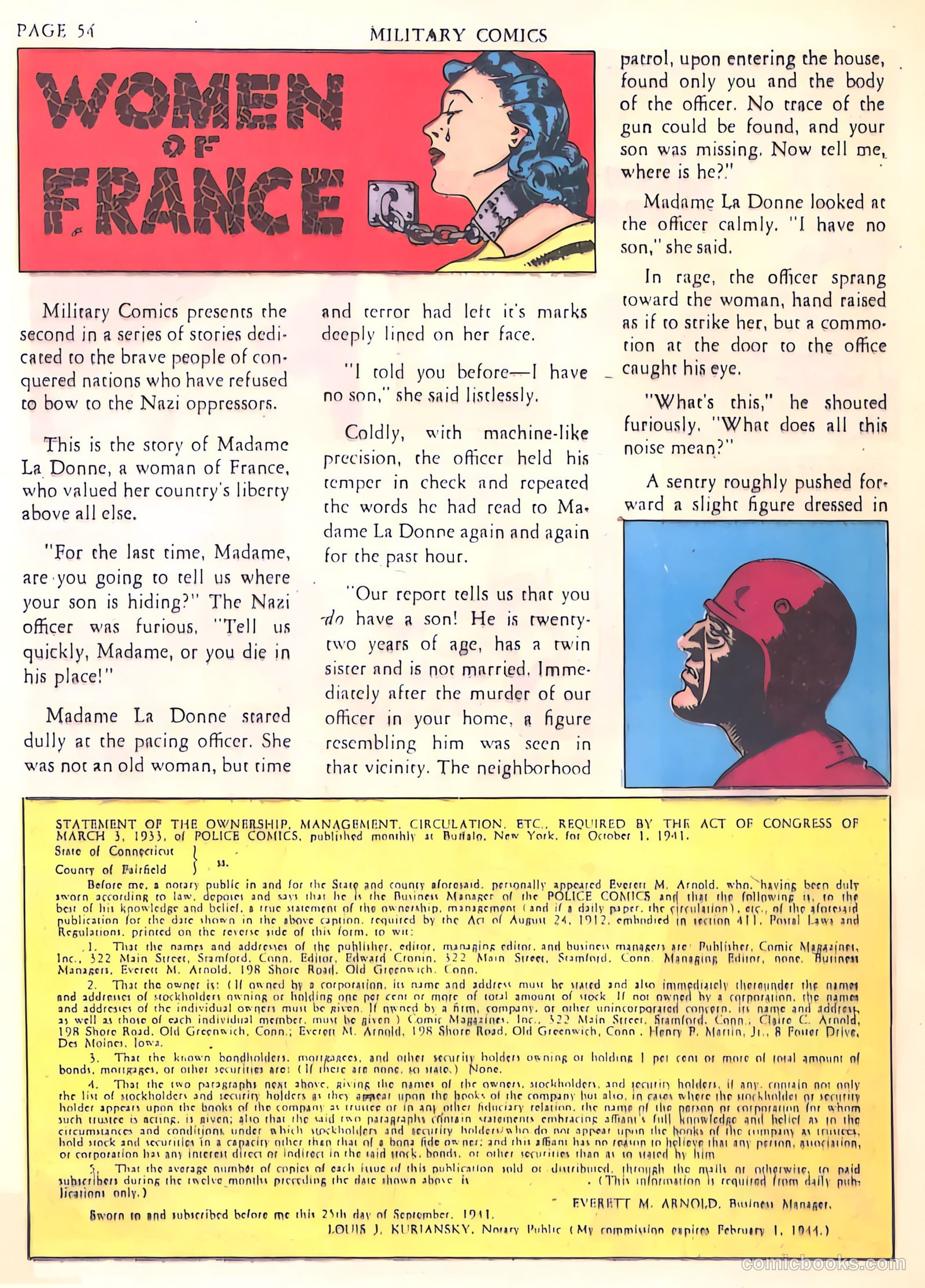 Military Comics #7 (1942) — page 56 of 68