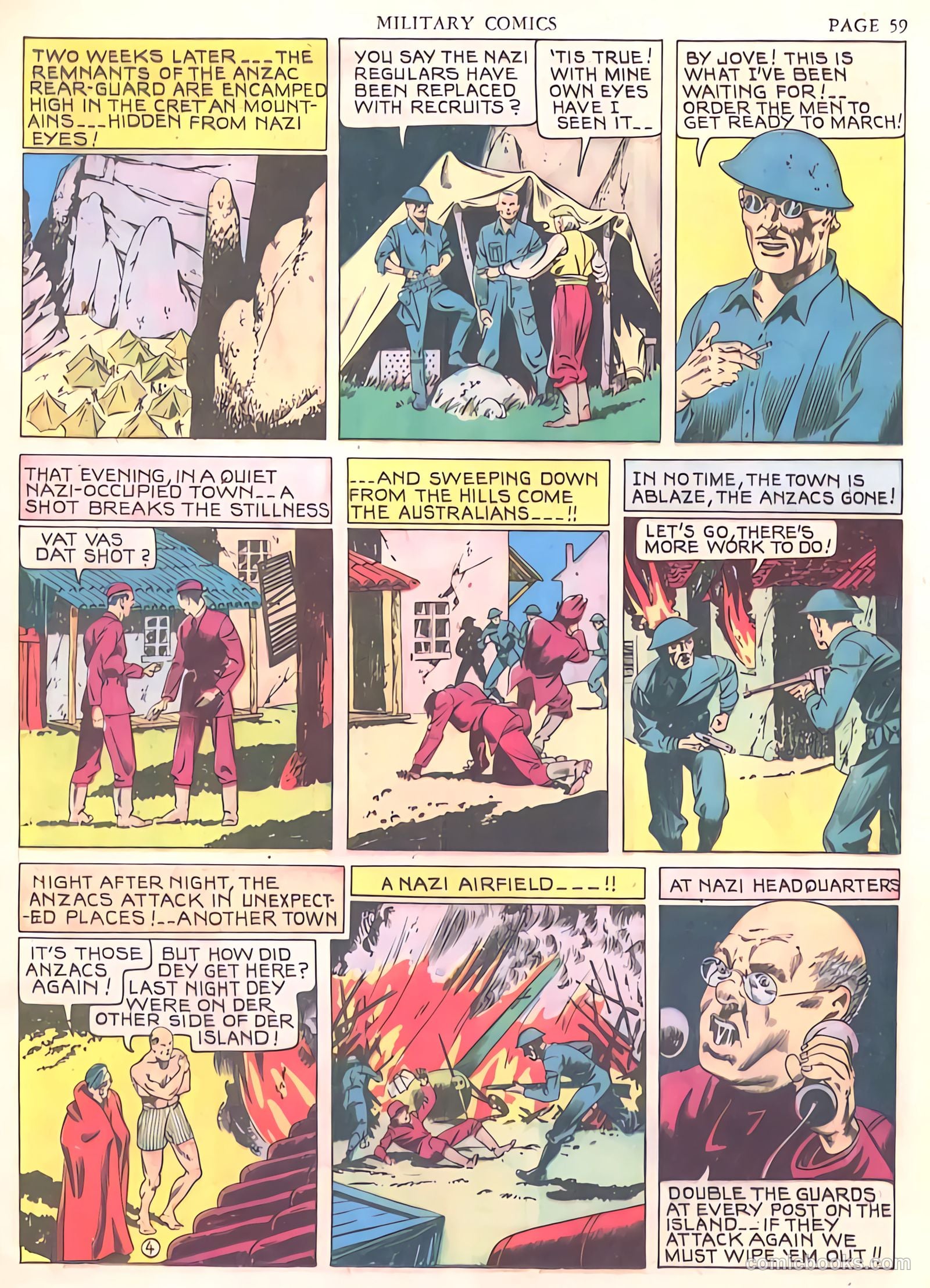 Military Comics #7 (1942) — page 61 of 68