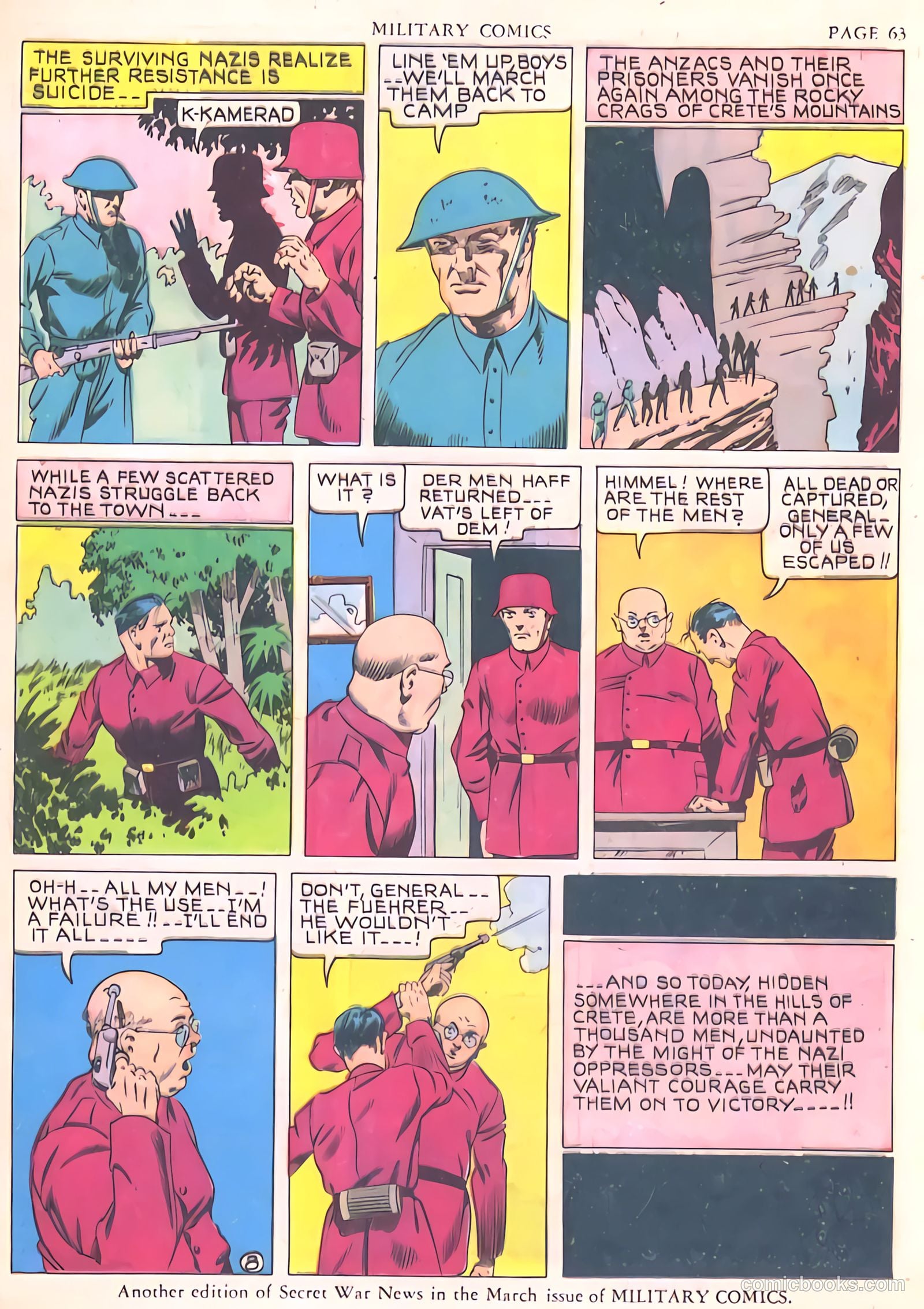 Military Comics #7 (1942) — page 65 of 68