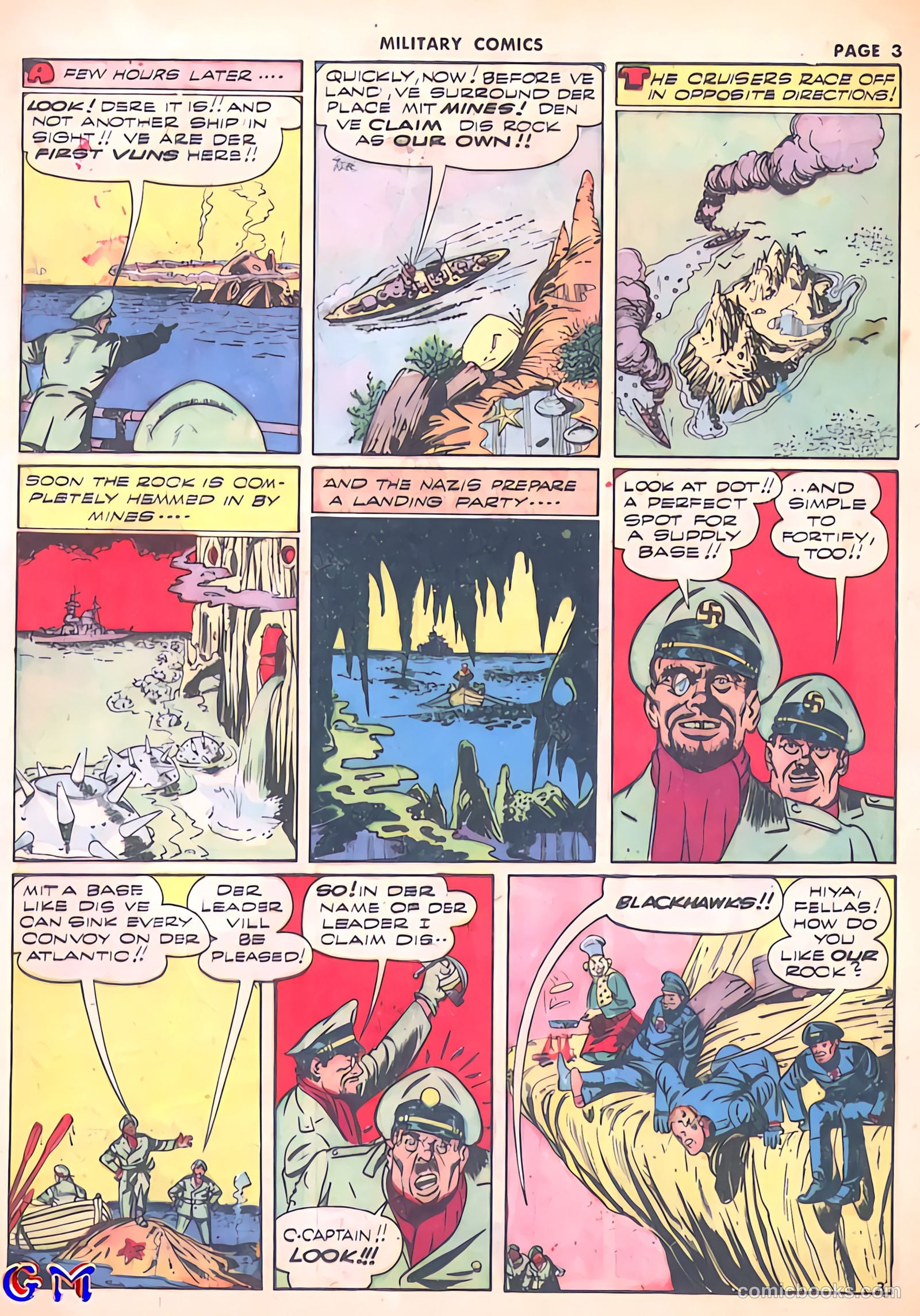 Military Comics #8 (1942) — page 5 of 68