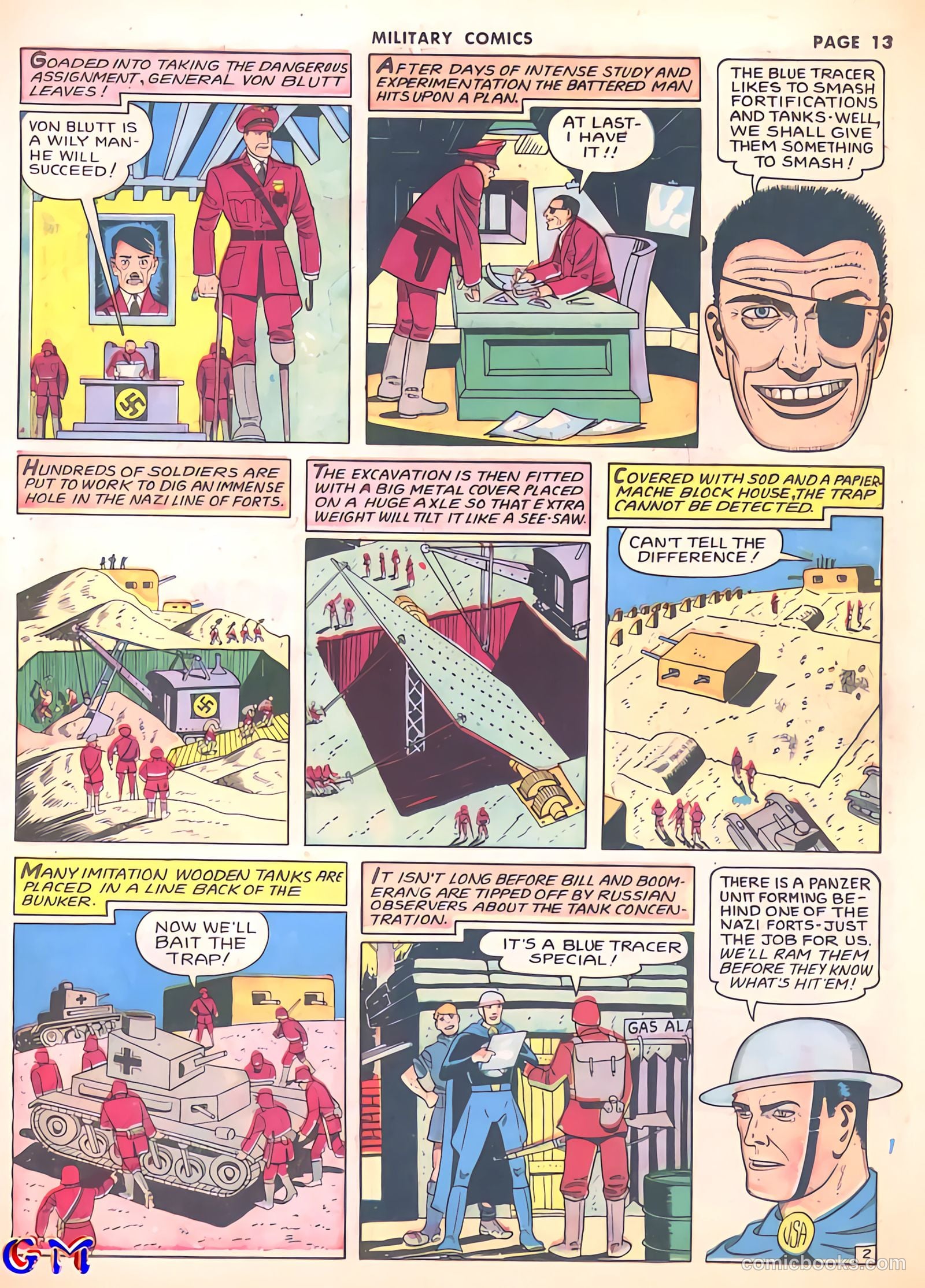 Military Comics #8 (1942) — page 15 of 68