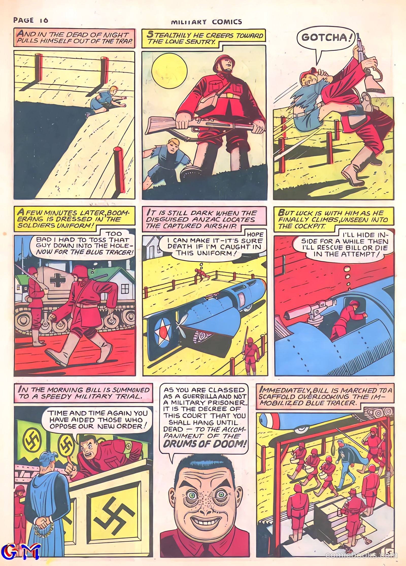 Military Comics #8 (1942) — page 18 of 68