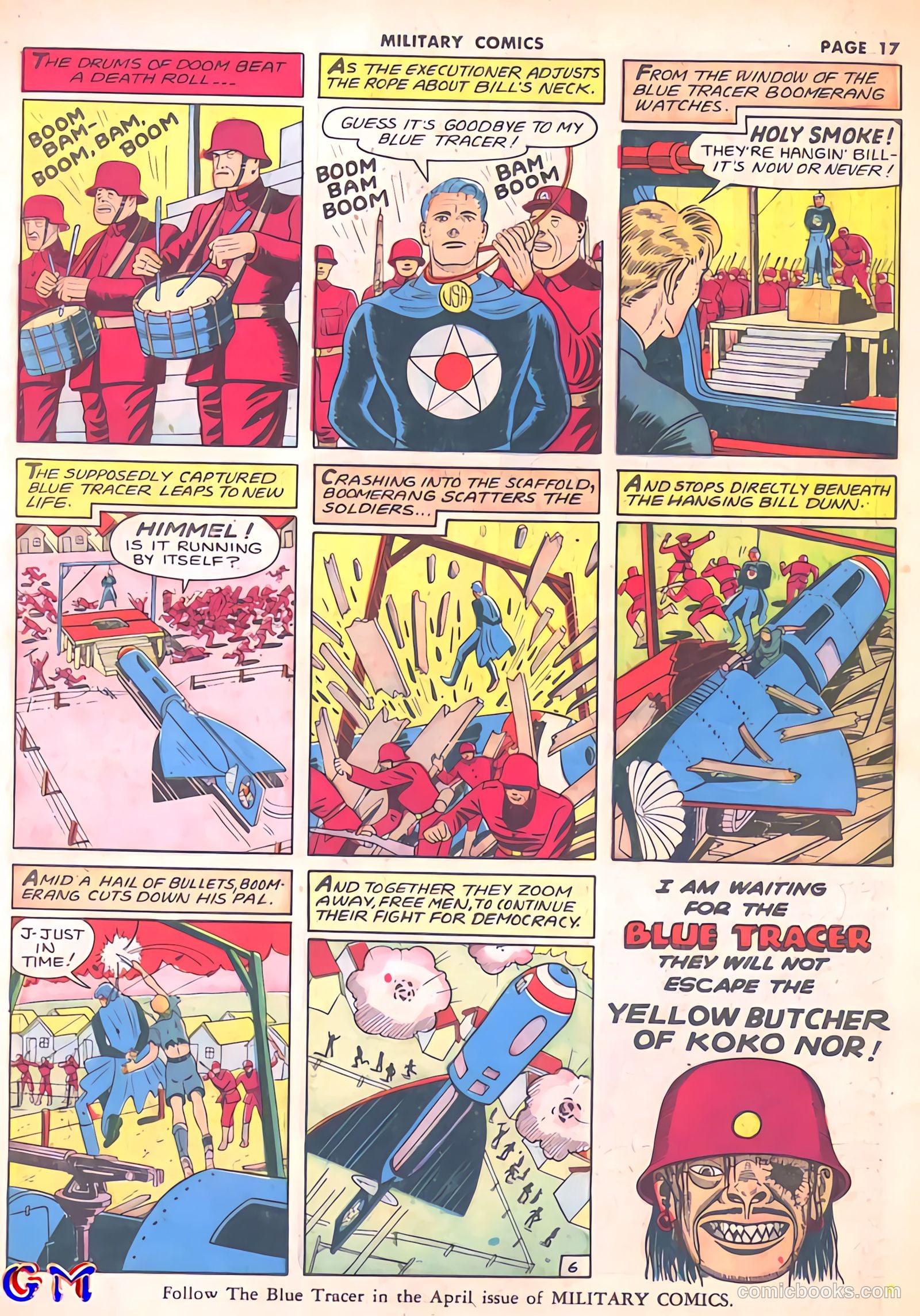 Military Comics #8 (1942) — page 19 of 68