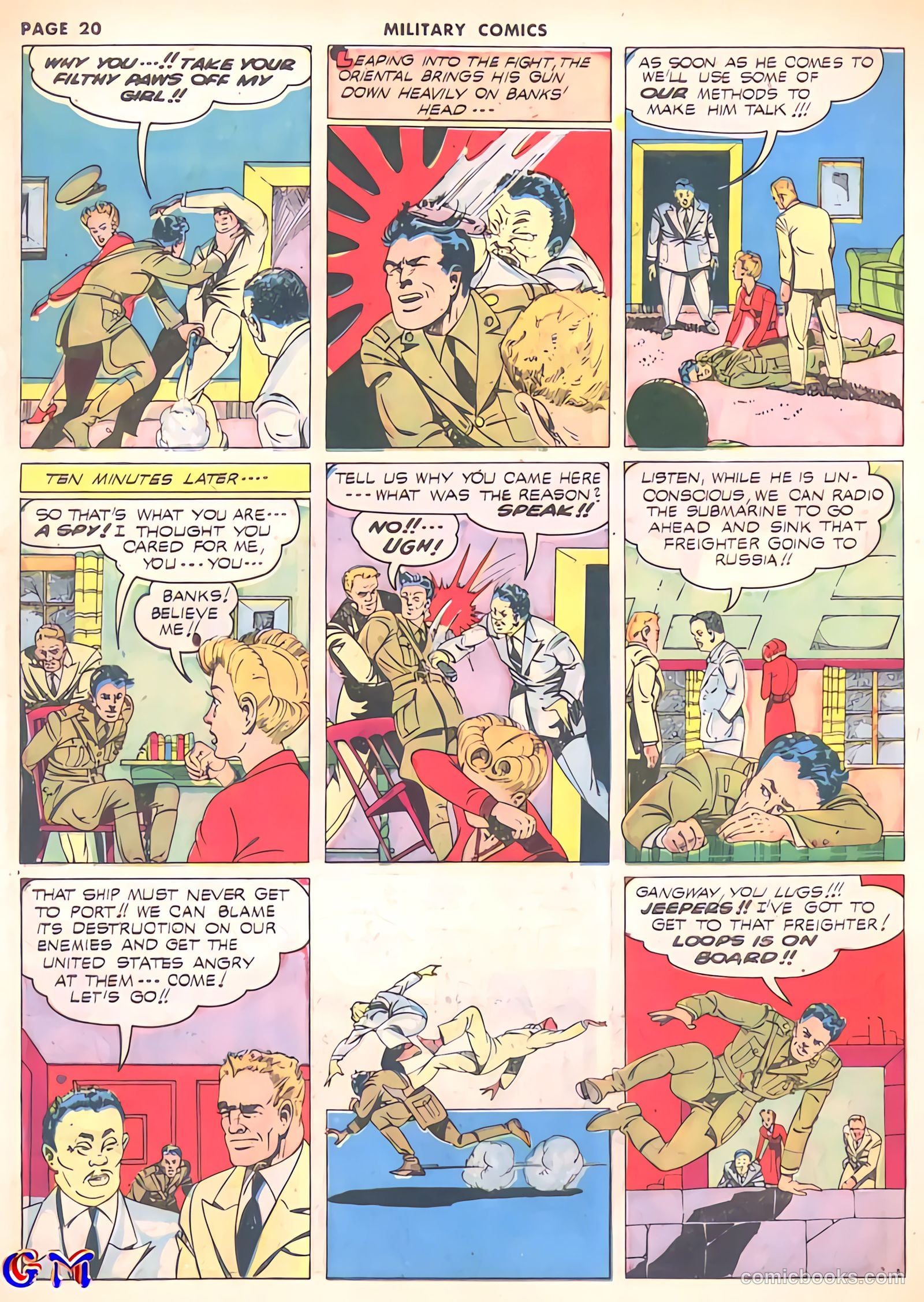 Military Comics #8 (1942) — page 22 of 68