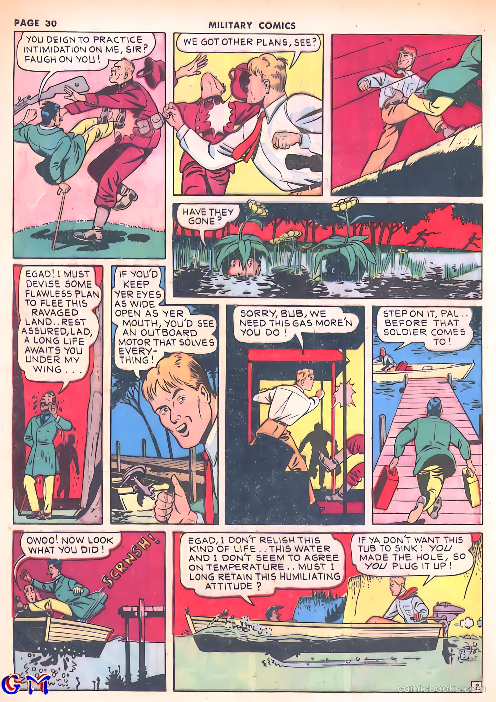 Military Comics #8 (1942) — page 32 of 68