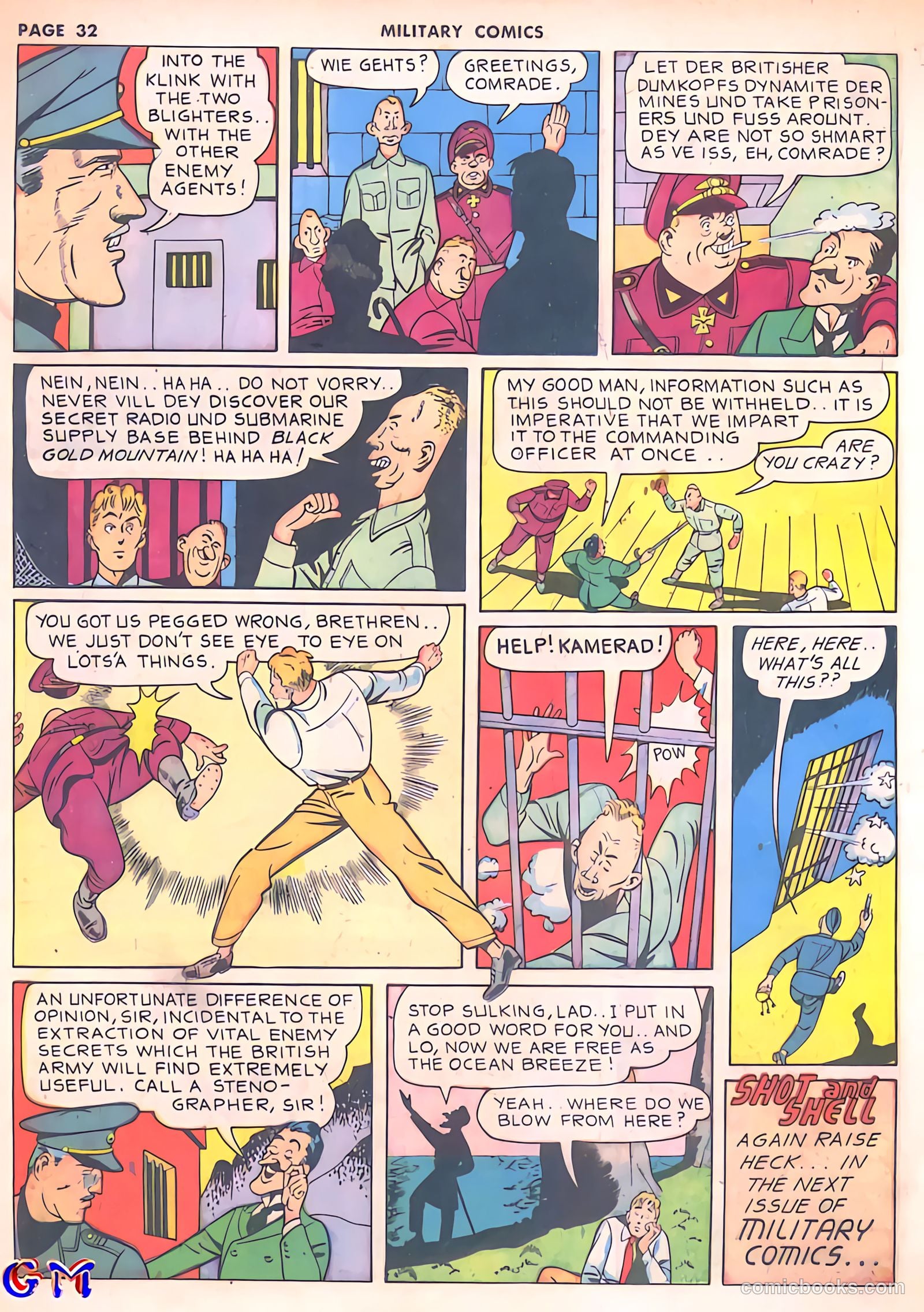 Military Comics #8 (1942) — page 34 of 68